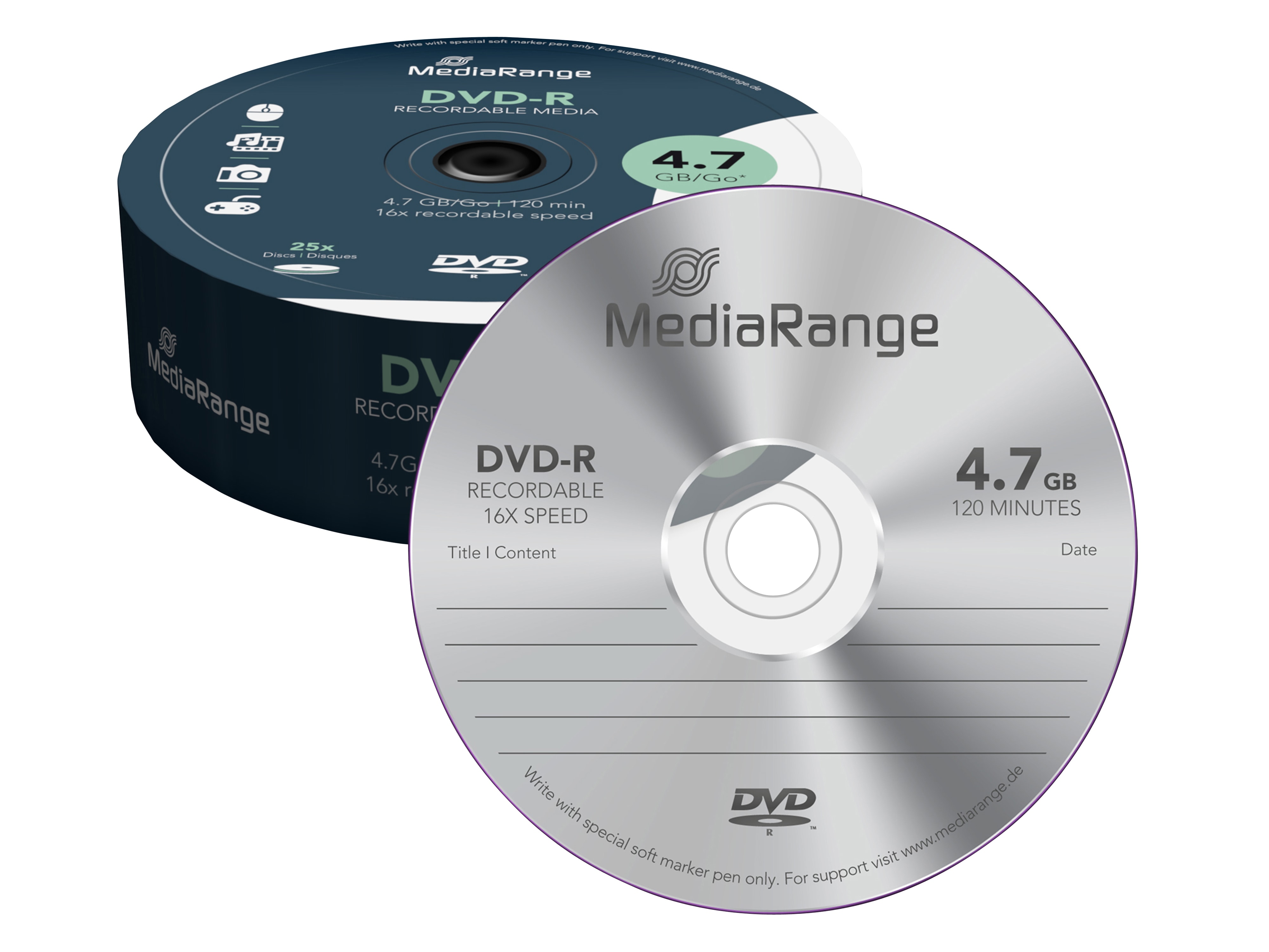 MEDIARANGE DVD-R Spindel MR403 4,7GB