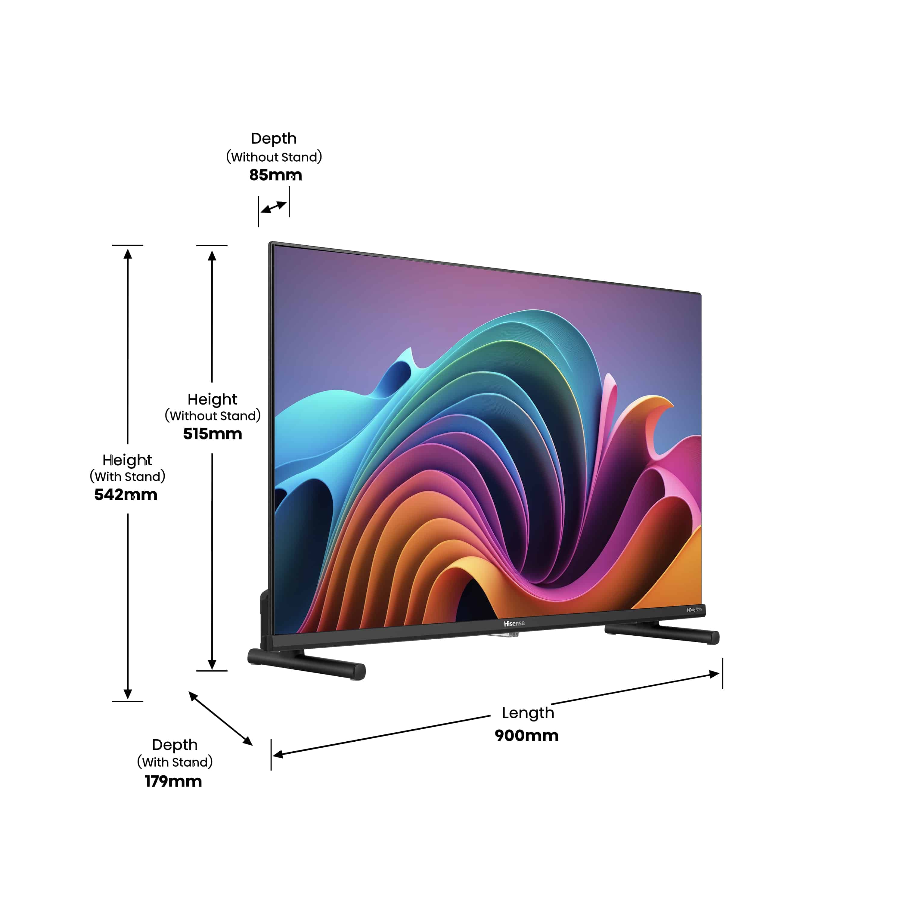 HISENSE LED-TV 32A5NQ, 80 cm (32"), EEK: F, Full-HD