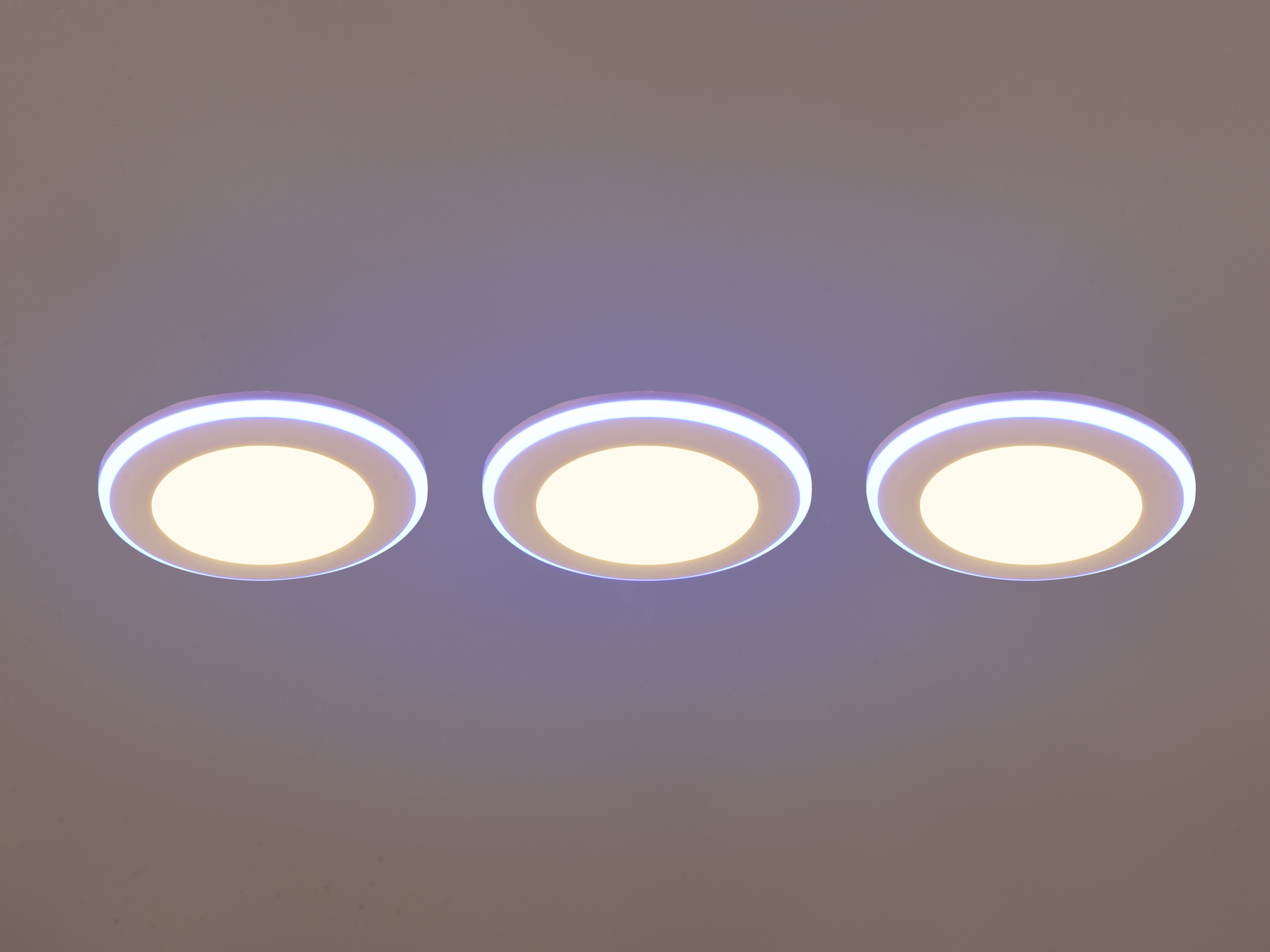 TRIO LED-Einbauleuchten-Set Argus 653610331 weiß, 4 W, 350 lm, 3000 K, 1 W RGB, 3 Stück