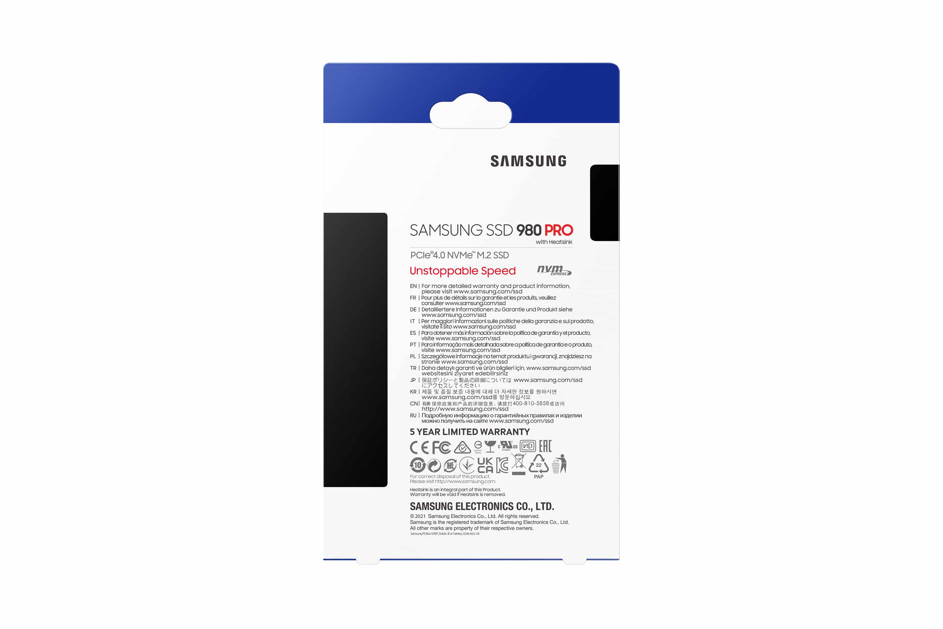 SAMSUNG M.2 SSD Festplatte 980 Pro Heatsink 2TB