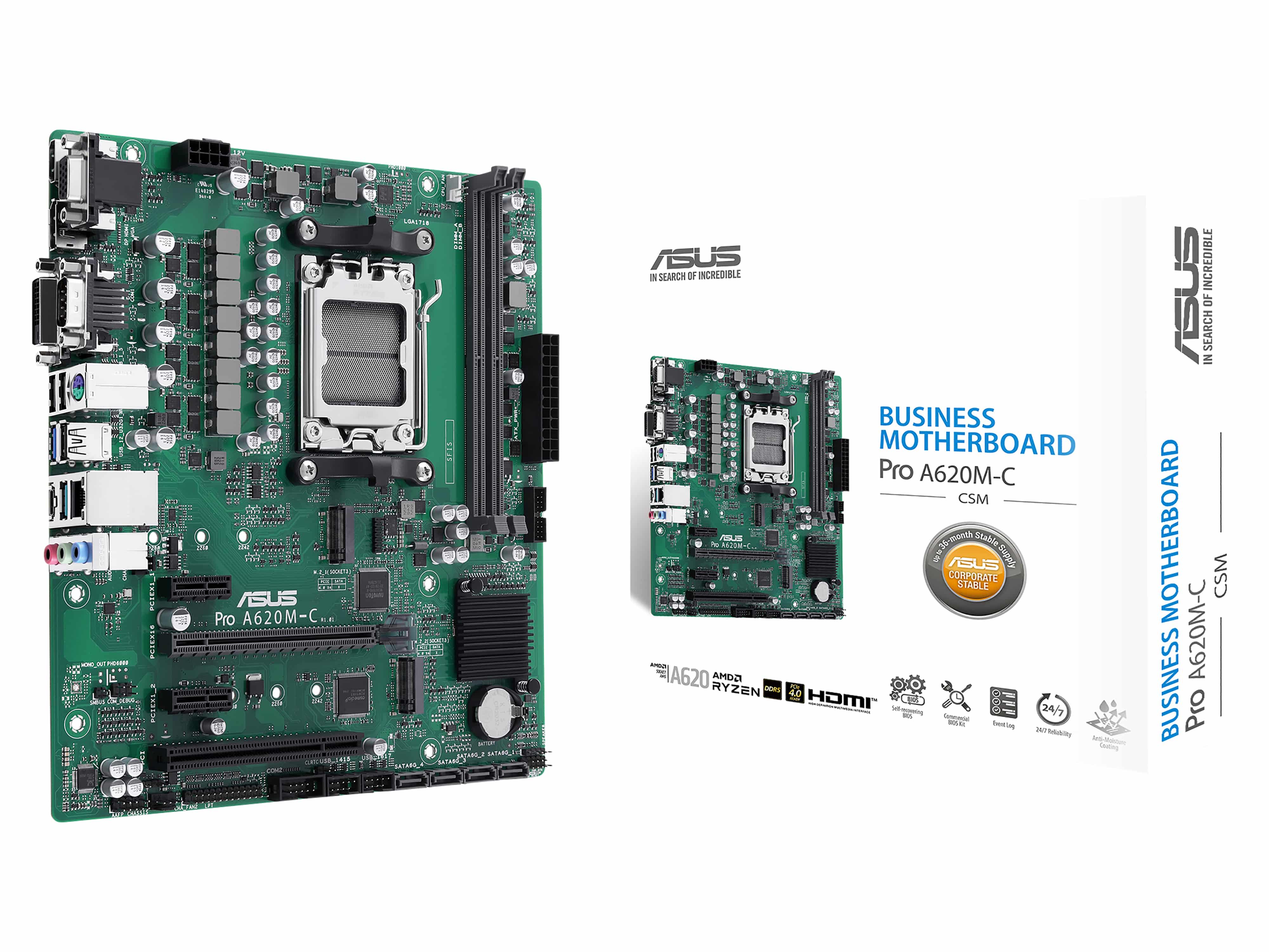 ASUS Mainboard Pro A620M-C-CSM