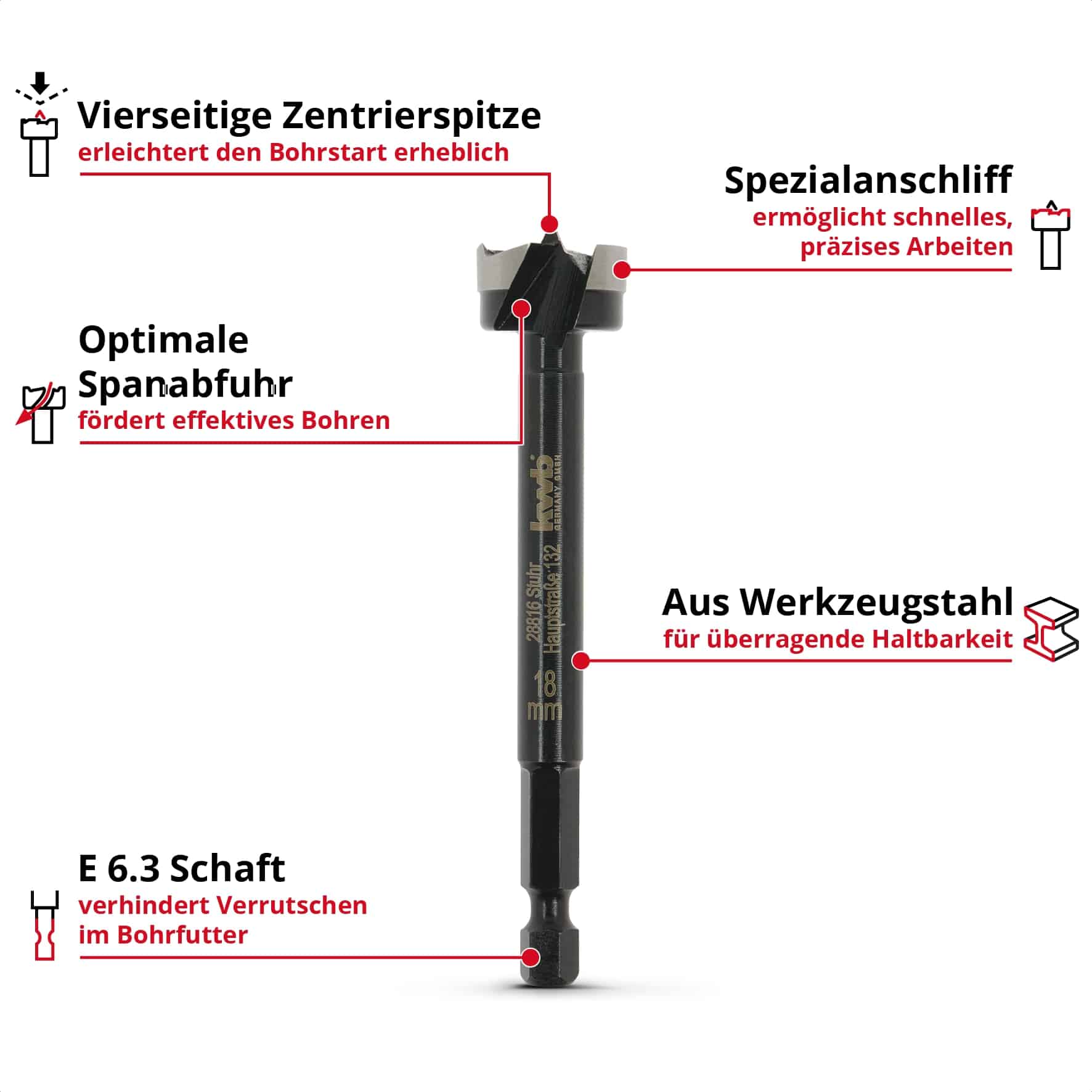 KWB Forstnerbohrer, 706418, 18 mm