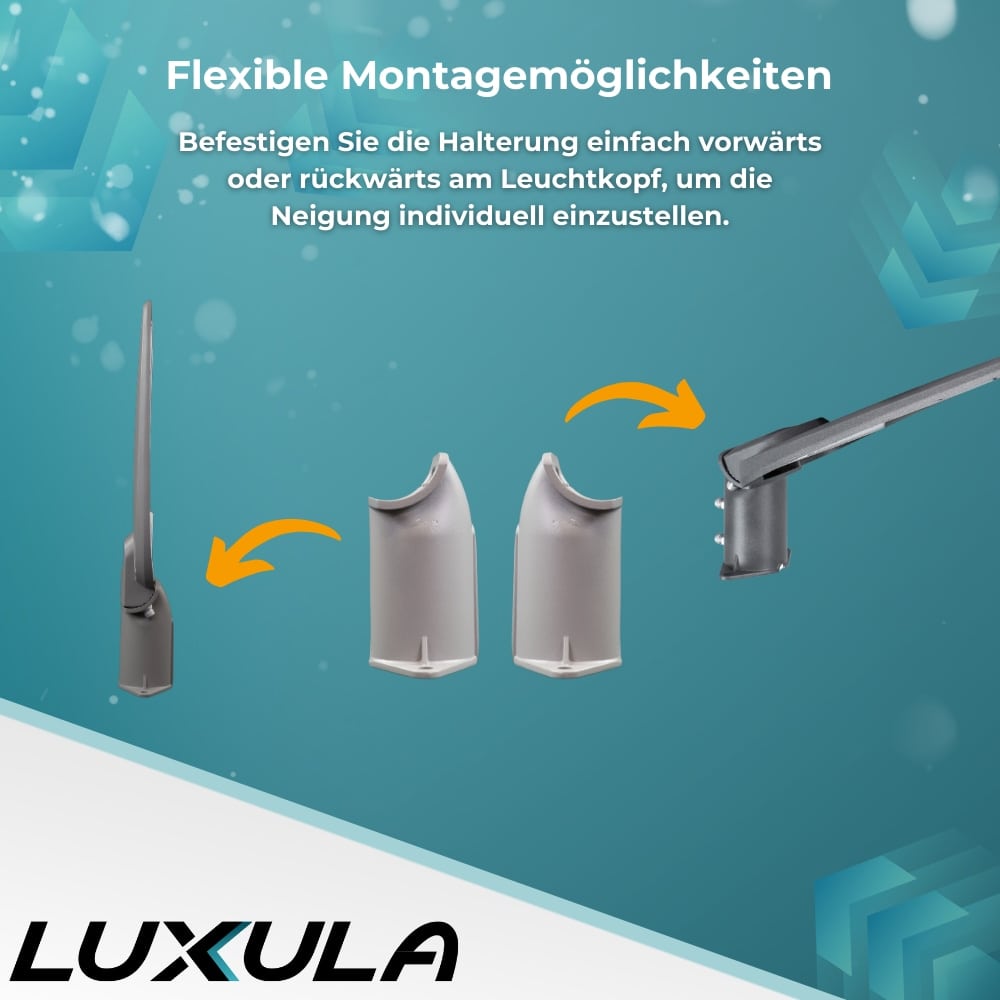 LUXULA LED-Straßenleuchte, EEK: F, 30W, 3000lm, 4500K, IP65, grau