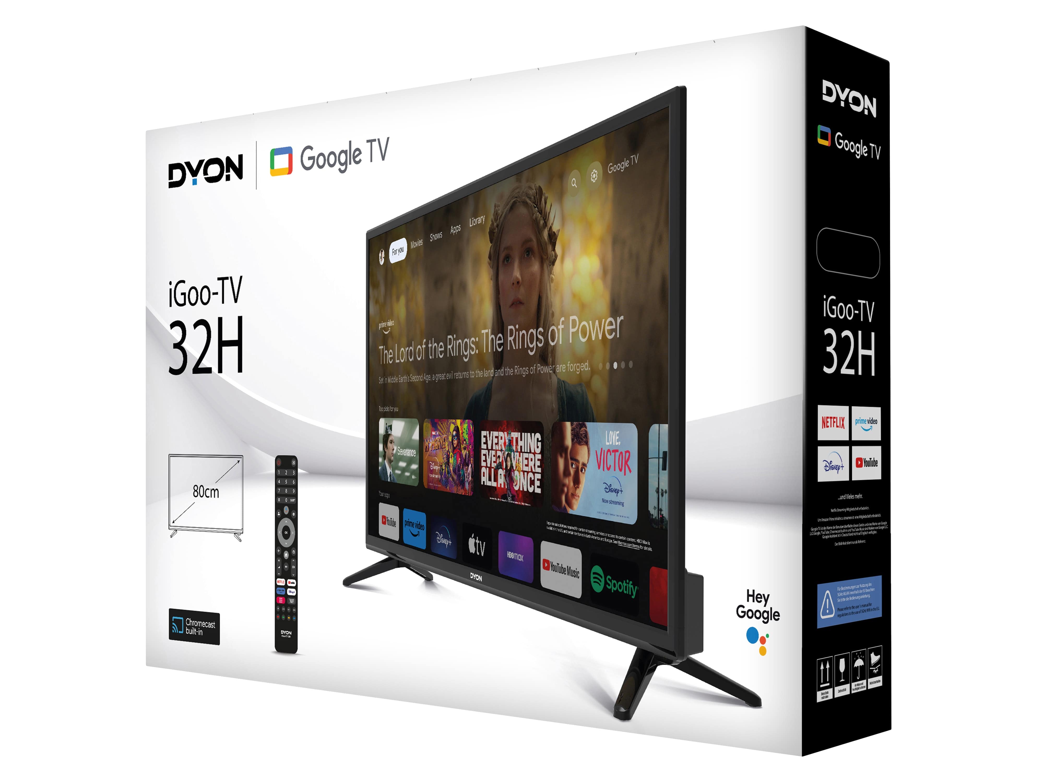DYON LED-TV iGoo-TV 32H, 80 cm (32"), EEK E, HD
