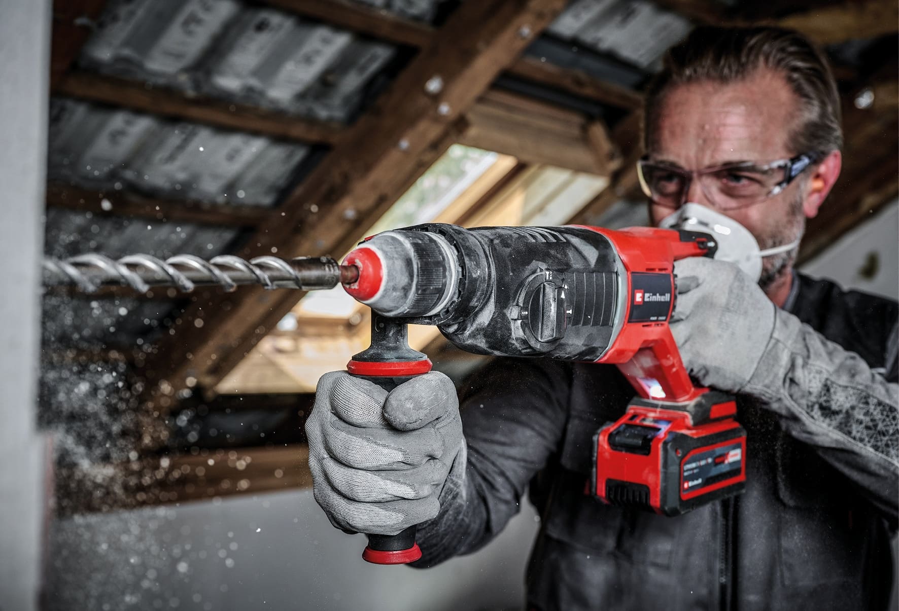 EINHELL PROFESSIONAL Akku-Bohrhammer TP-HD 18/26 D Li BL-Solo