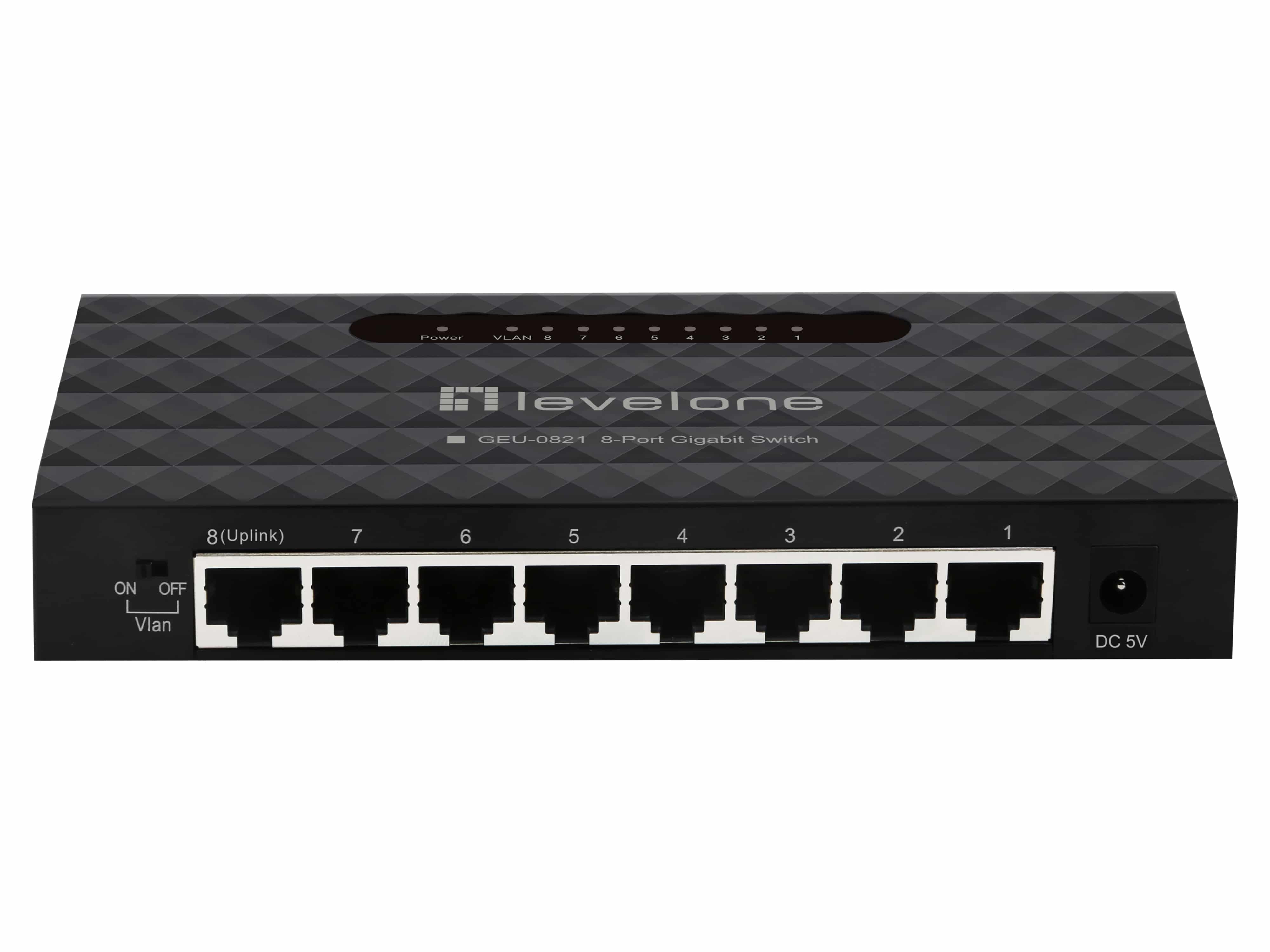 LEVELONE Gigabit-Switch GEU-0821 8-Port