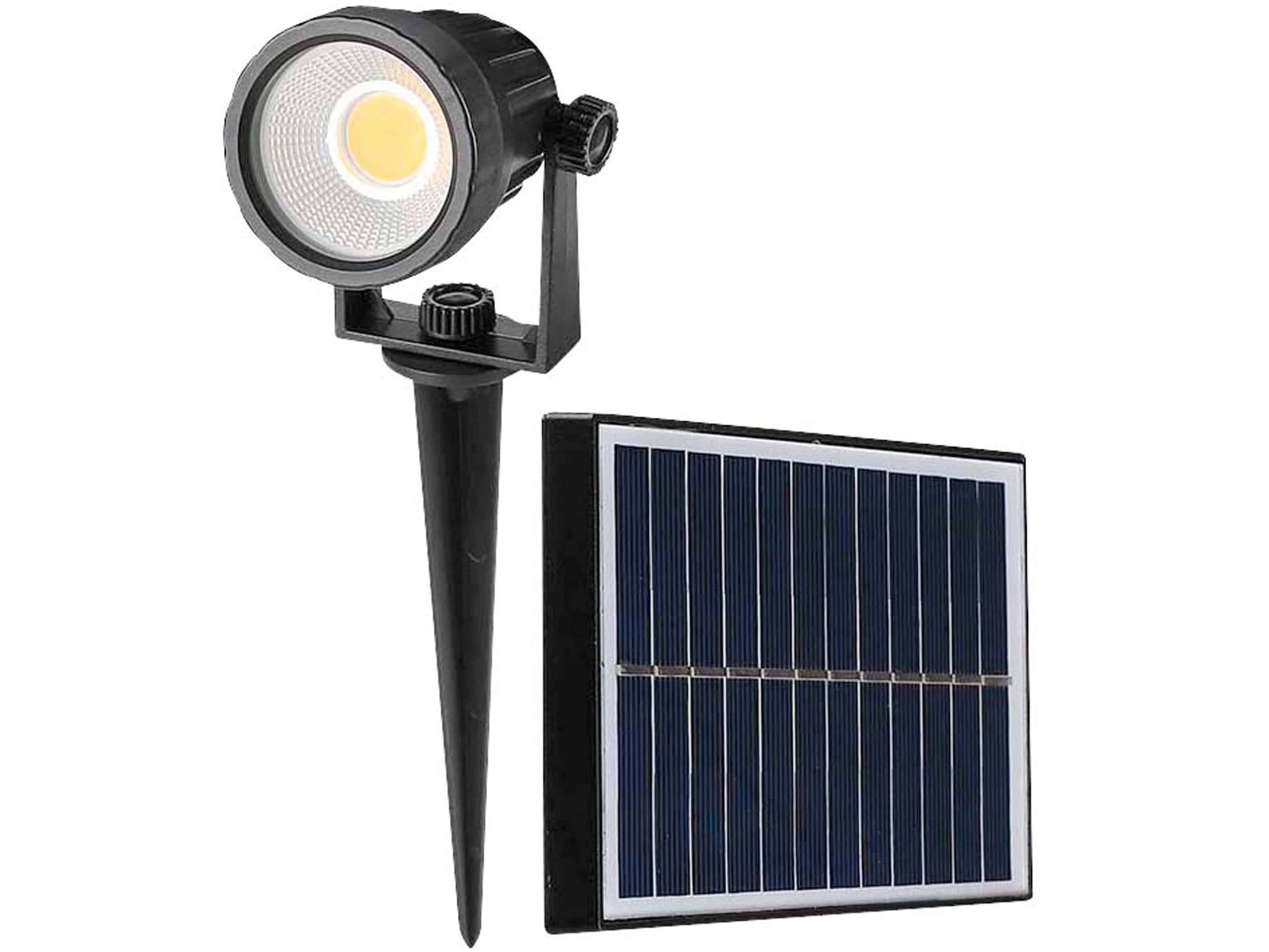 V-TAC Solar LED-Gartenleuchte VT-952, 2 W, 4000 K, IP65, schwarz