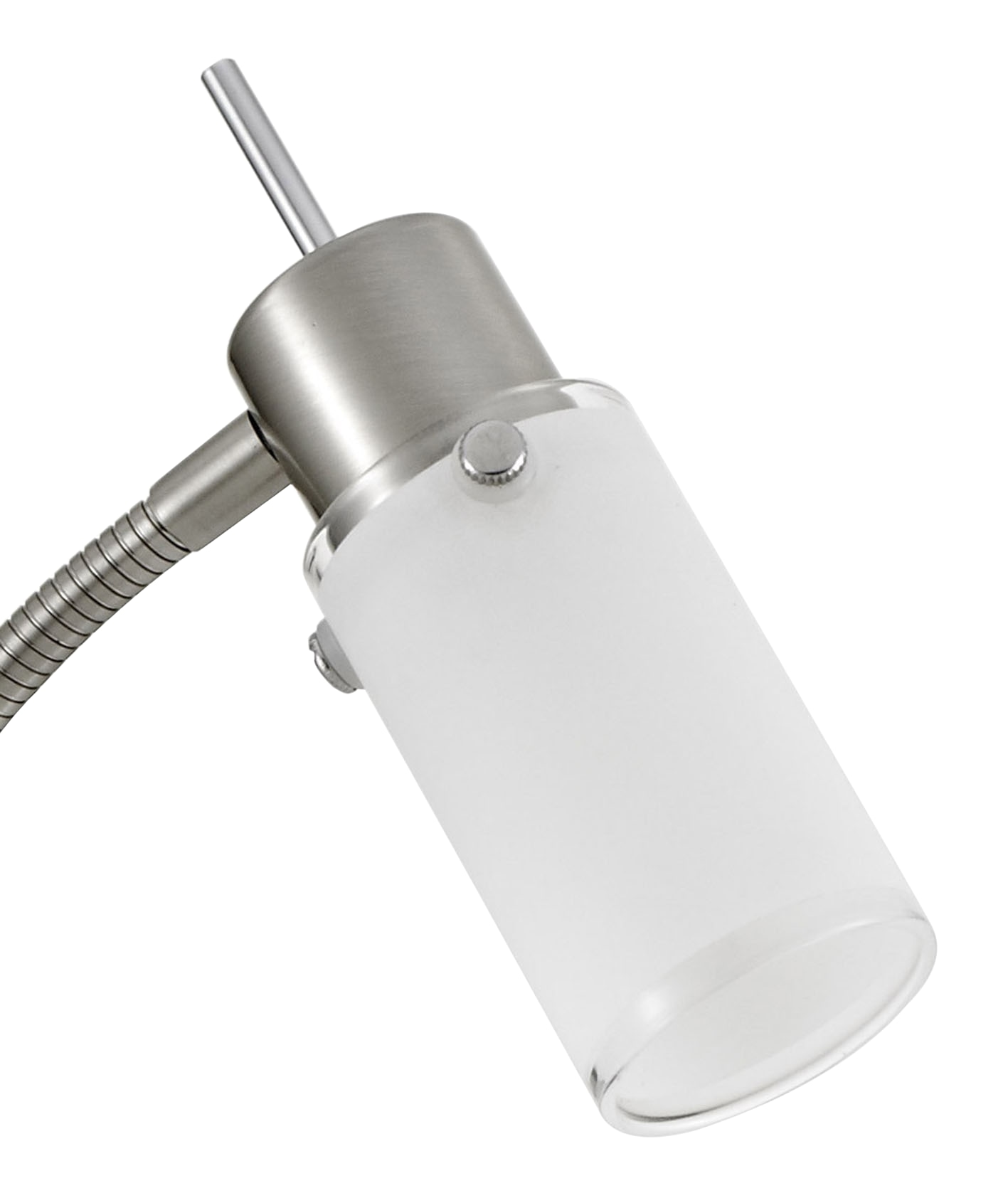 JUST LIGHT LED-Tischleuchte 11935-55 stahlfarbig, 4,W, 420 lm, 3000 K 