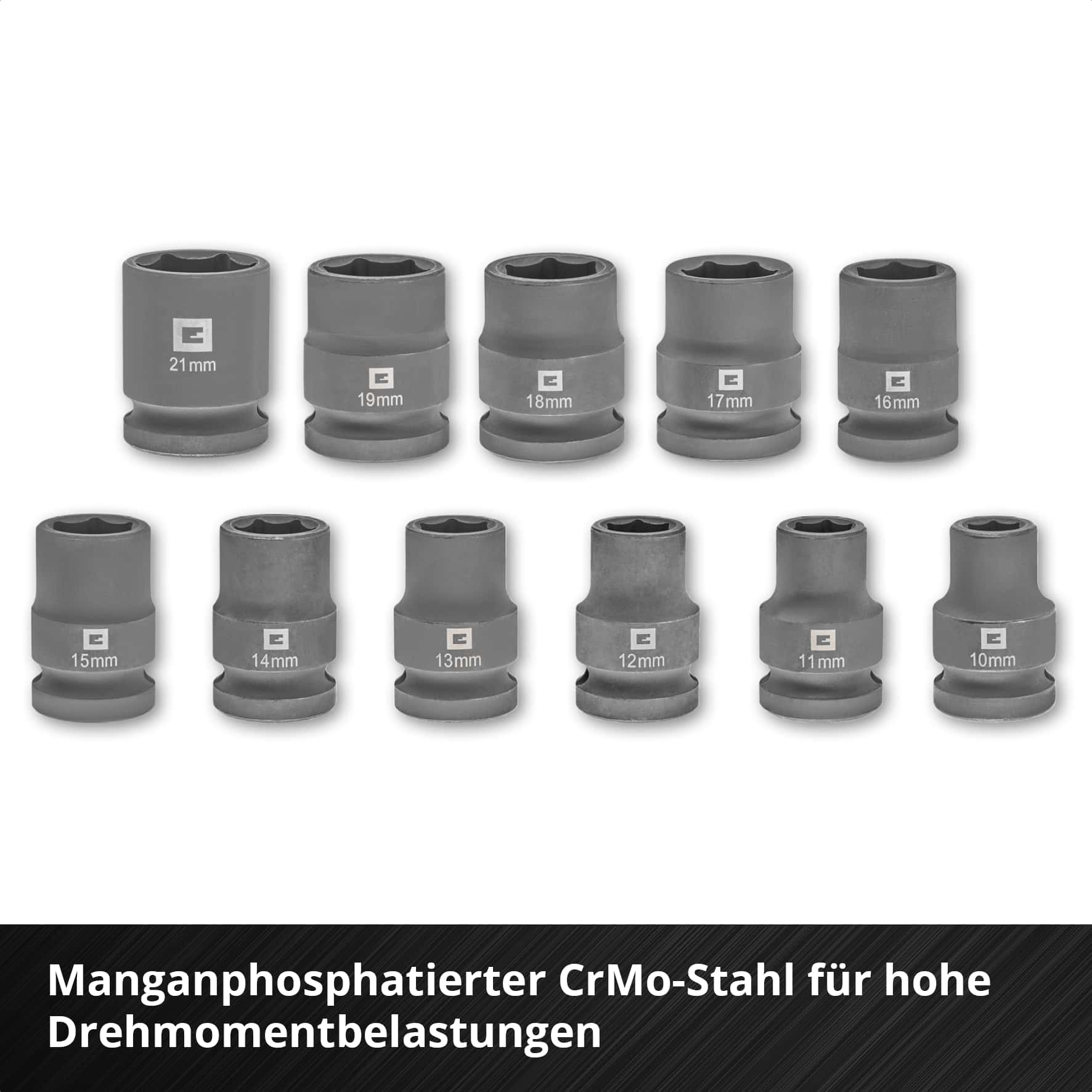 EINHELL Impact Stecknuss-Set, 109283, 12-teilig