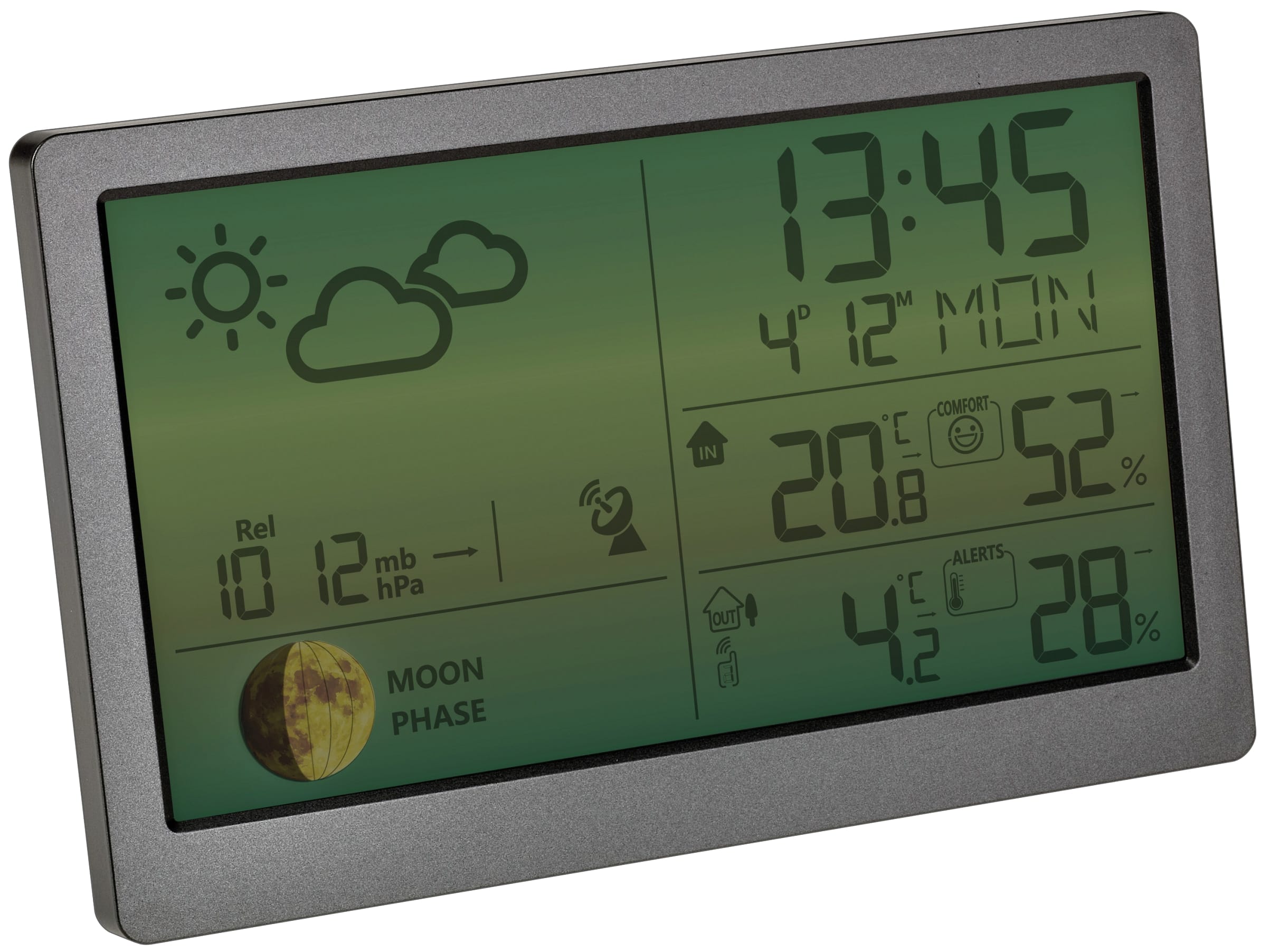 TFA Funk-Wetterstation LUNA SKY, 35.1169.10, grau