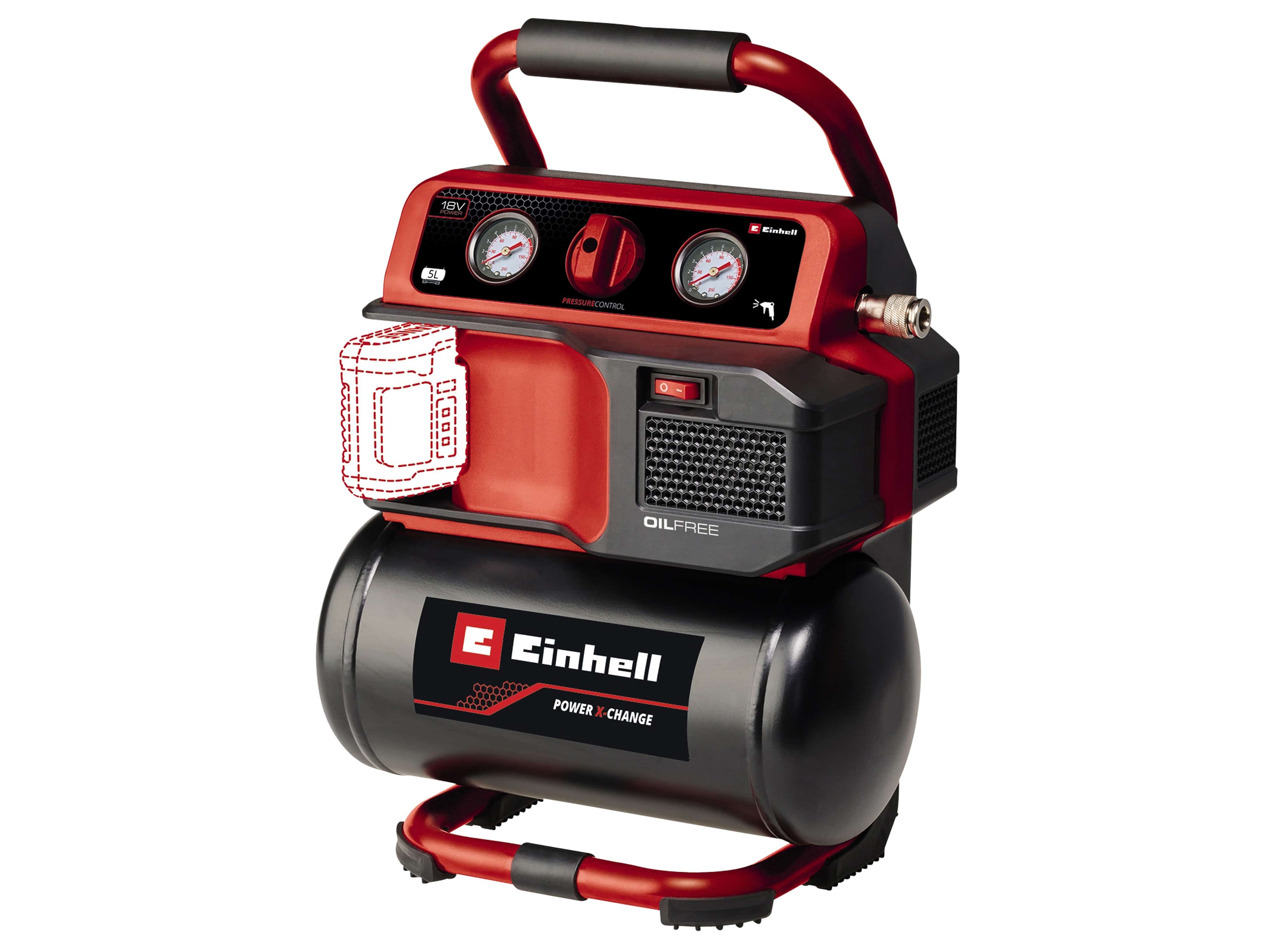 EINHELL Akku-Kompressor TE-AC 18/75 Li OF-Solo