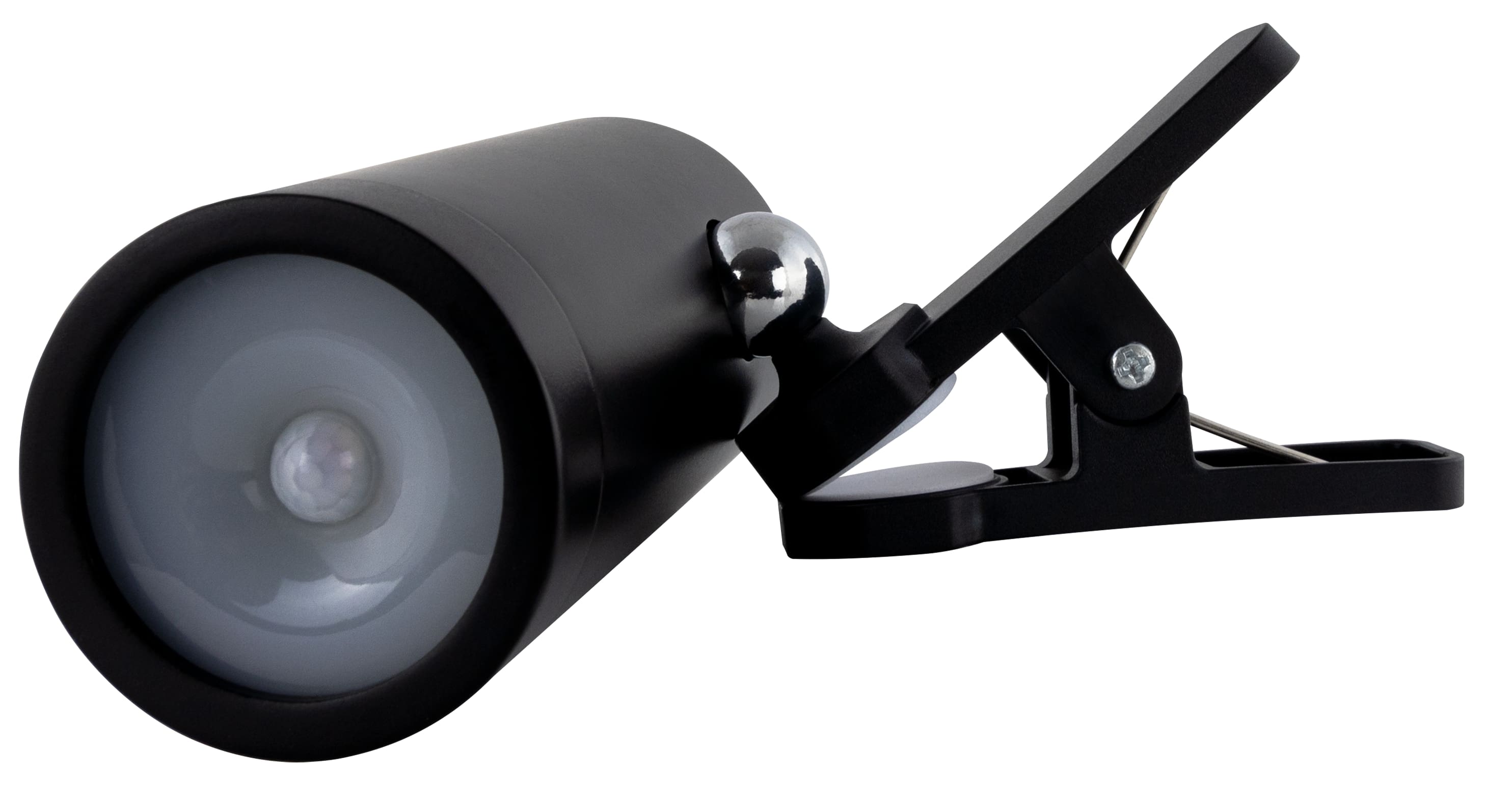 REV LED Akku Clip-Leuchte, IP54, schwarz