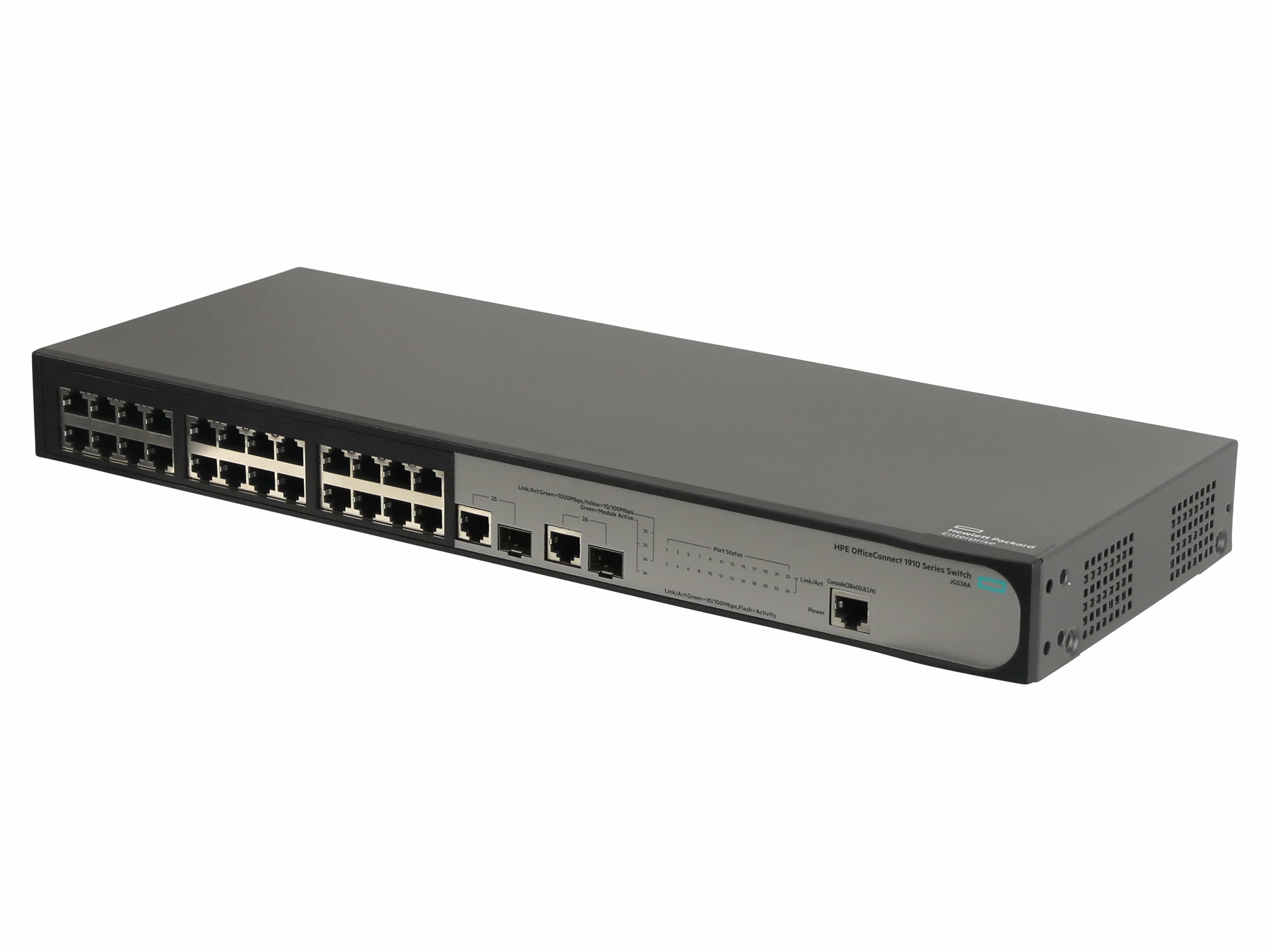 HP Hewlett Packard Enterprise OfficeConnect 1910 24 Managed L3 Fast Ethernet (10/100) 1U Grau