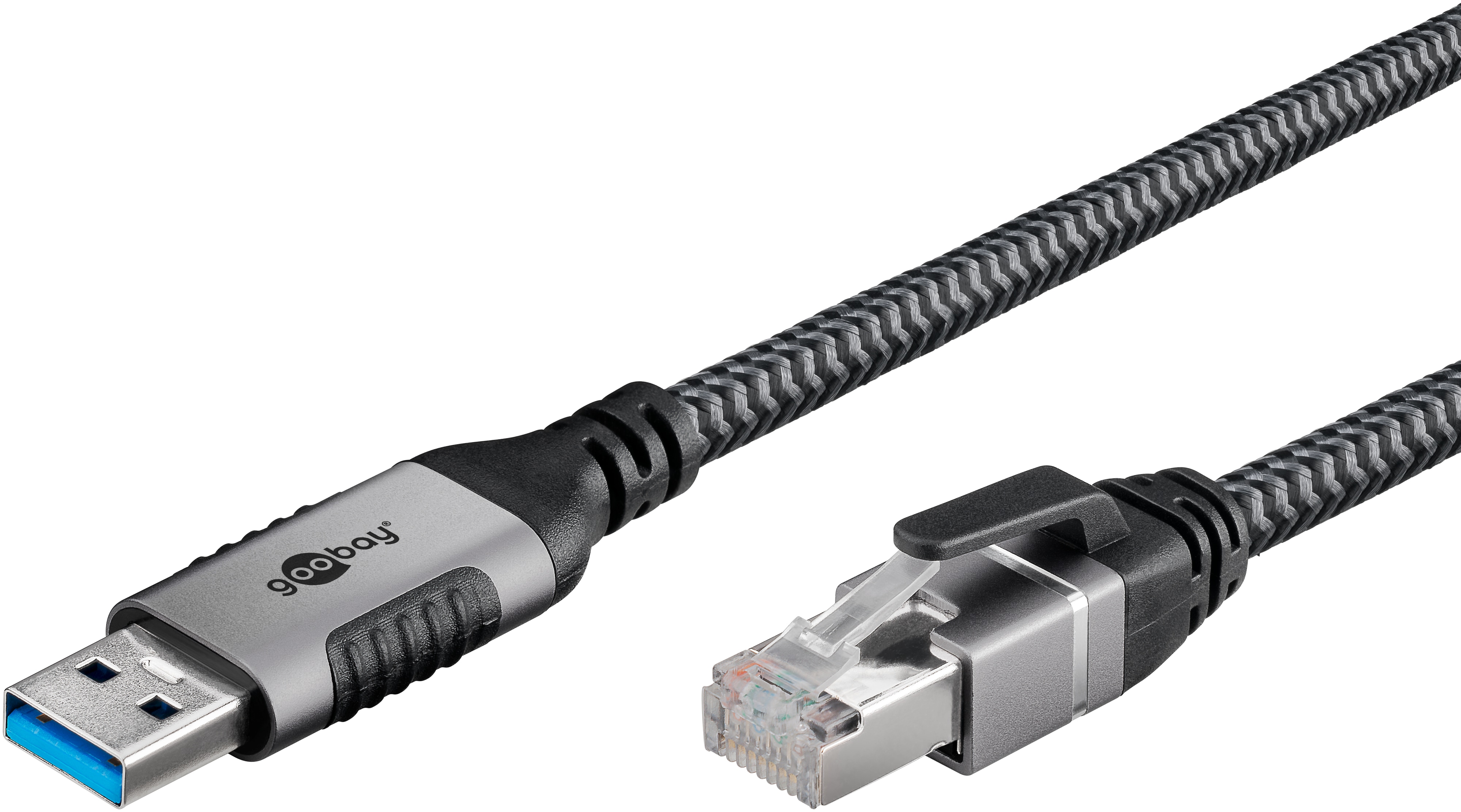 GOOBAY Ethernet-Kabel CAT6 USB-A 3.0 auf RJ45 15m