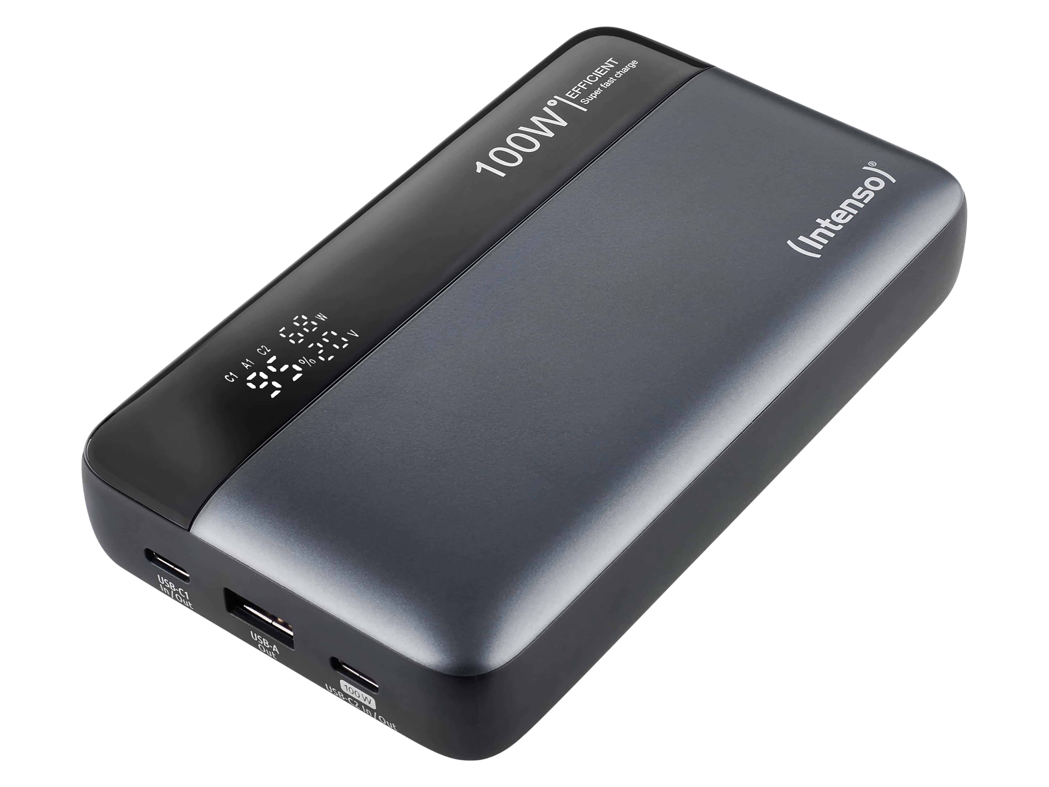 INTENSO USB Powerbank 7350050, HE20000, 20.000mAh, 100 W, grau