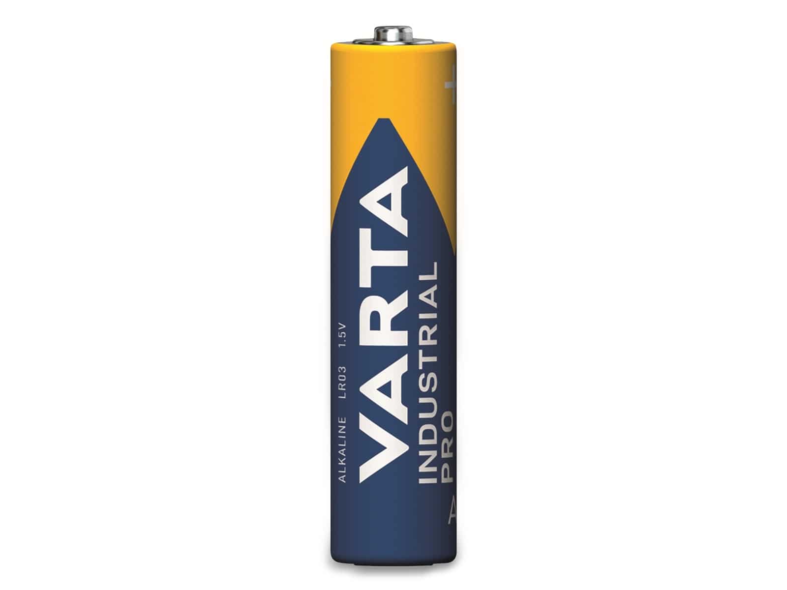 VARTA Batterie Alkaline, Micro, AAA, LR03, 1.5V, Industrial Pro, 4 Stück