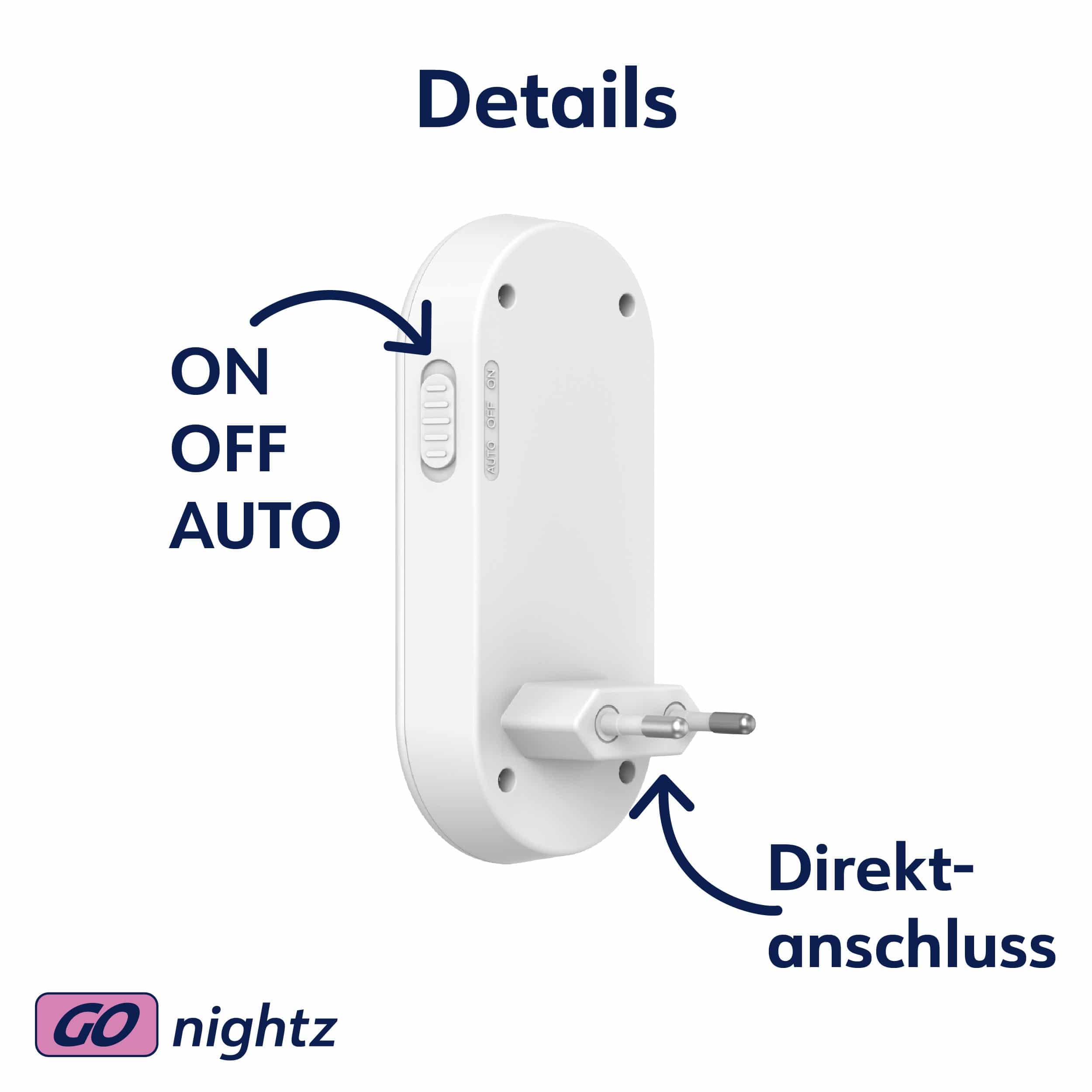 MÜLLER-LICHT LED-Orientierungslicht Vela, 27700060, mit Sensor für Steckdose