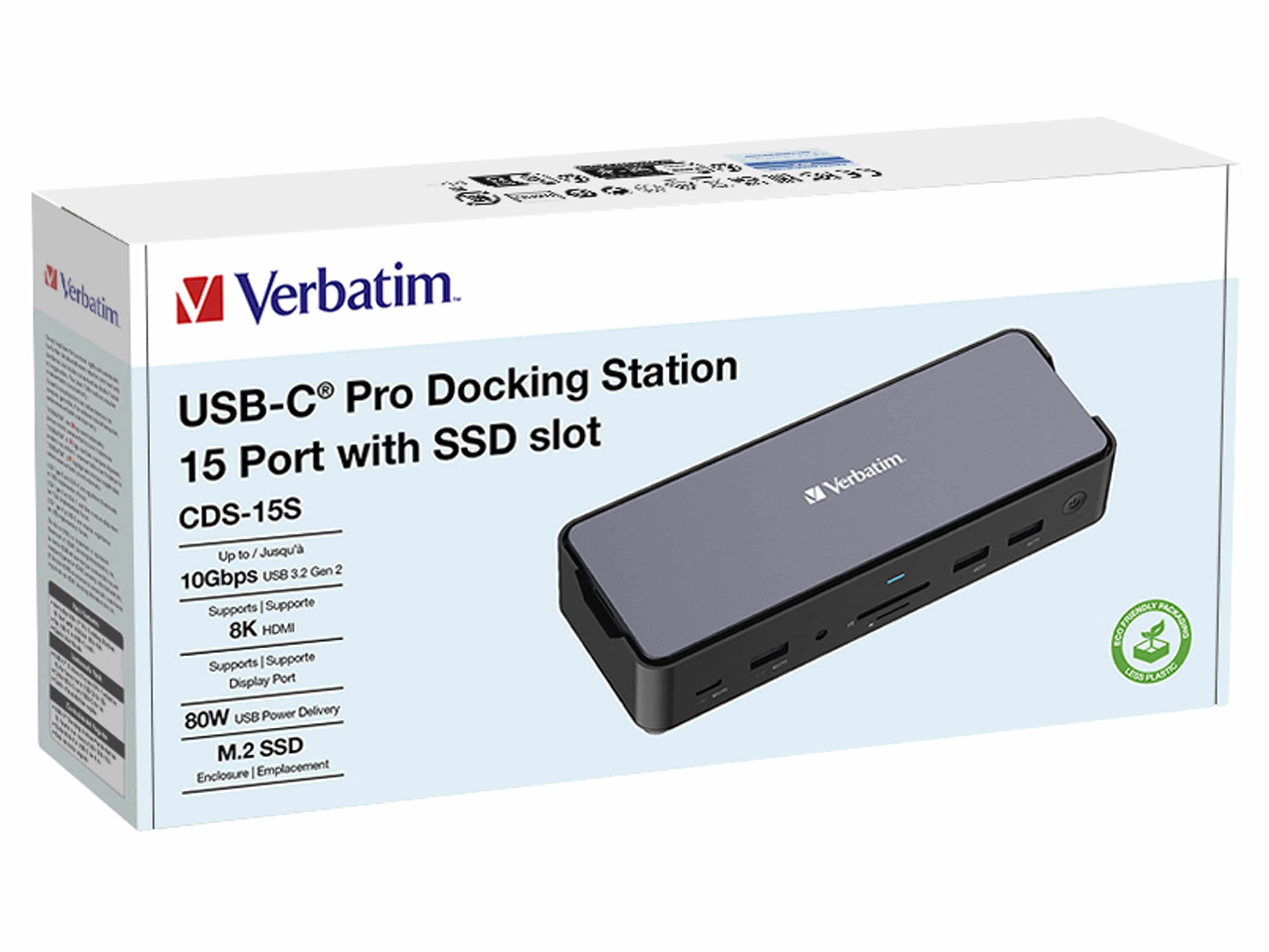 VERBATIM USB-C Pro Dockingstation CDS-15S