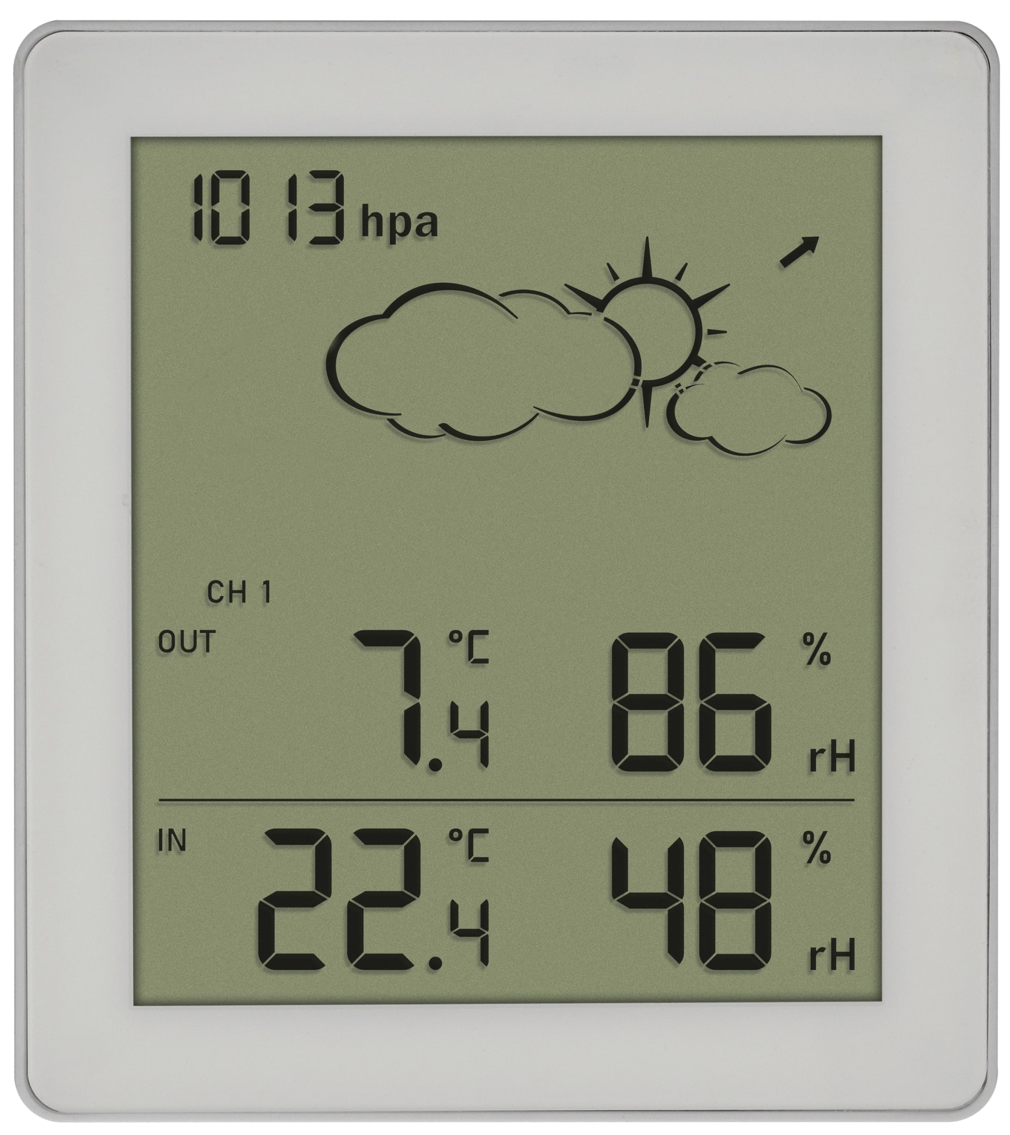 TFA Funk-Wetterstation CLEAR, 35.1168.02, weiß