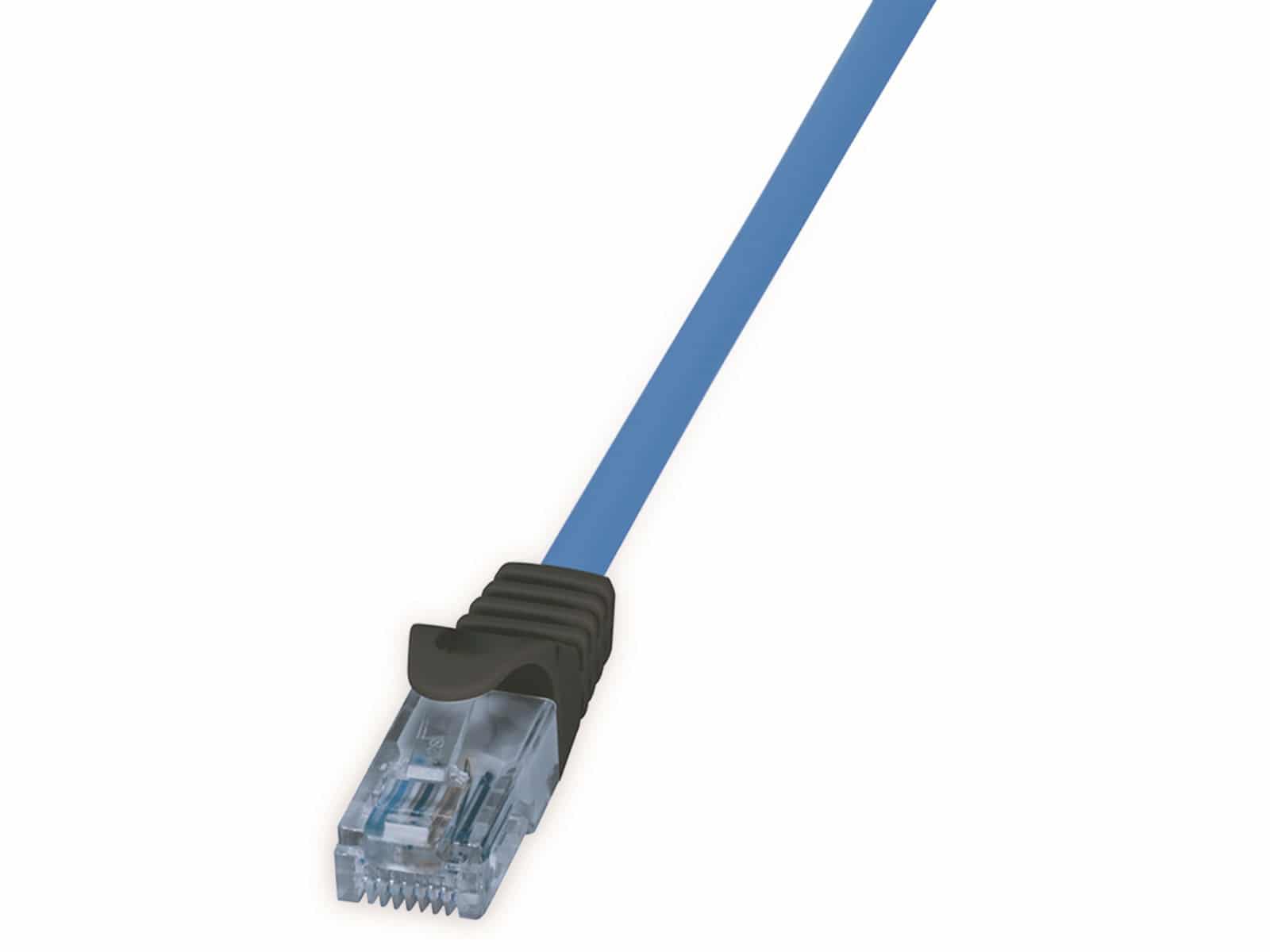 LOGILINK CAT.6a Netzwerkkabel CPP001, U/UTP, 10G, PoE, HDBT, blau, 5m