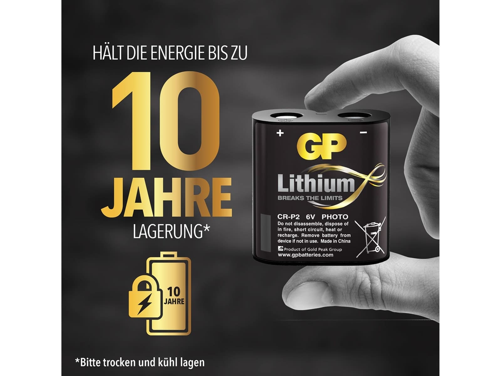 GP Lithium-Batterie CRP 2 1 Stück