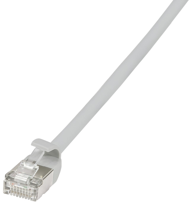 LOGILINK Patchkabel SlimLine Ultraflex CAT.6A U/FTP grau 5m