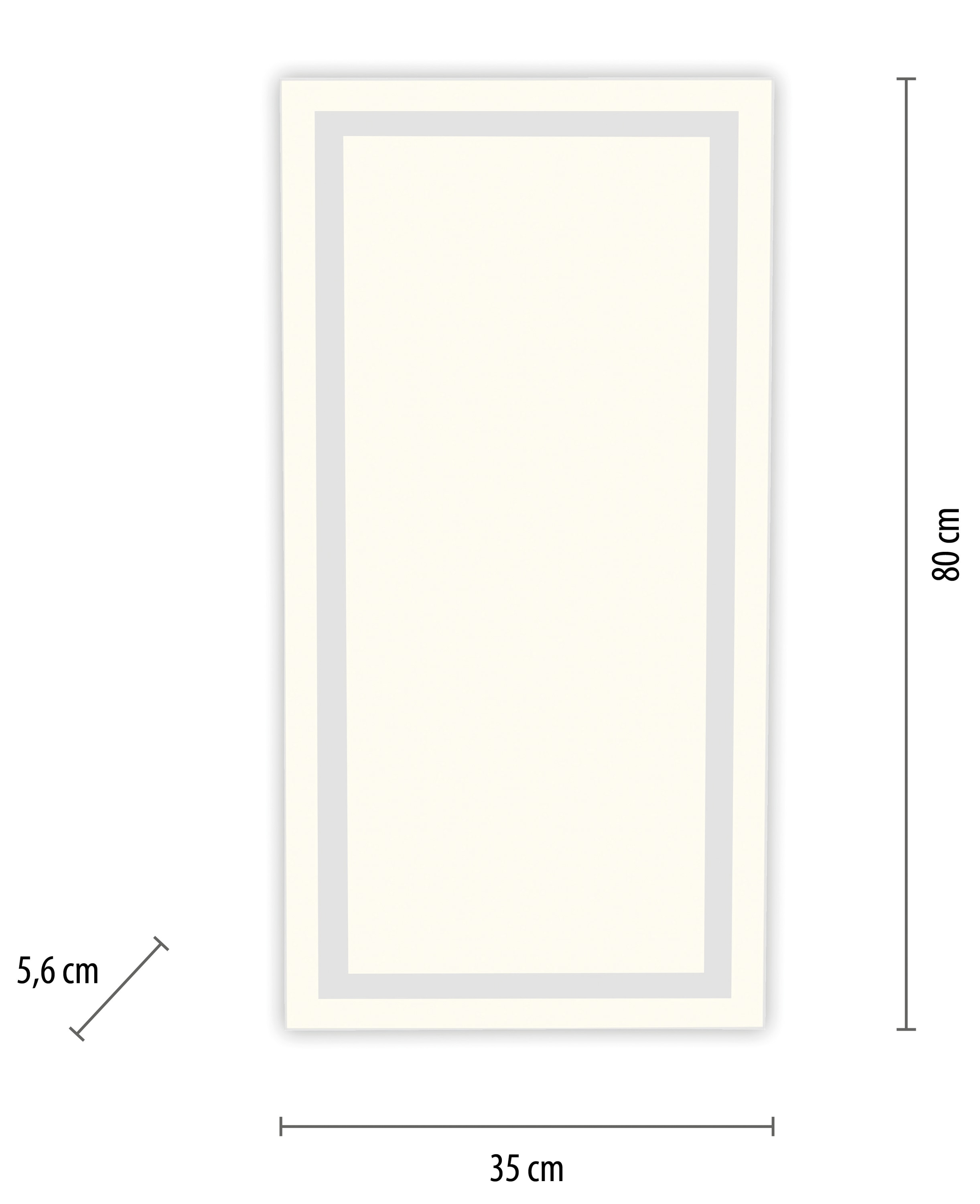 JUST LIGHT LED-Deckenleuchte 14882-16 weiß, 35 W, 4050 lm, 3000 K, getrennt schaltbar