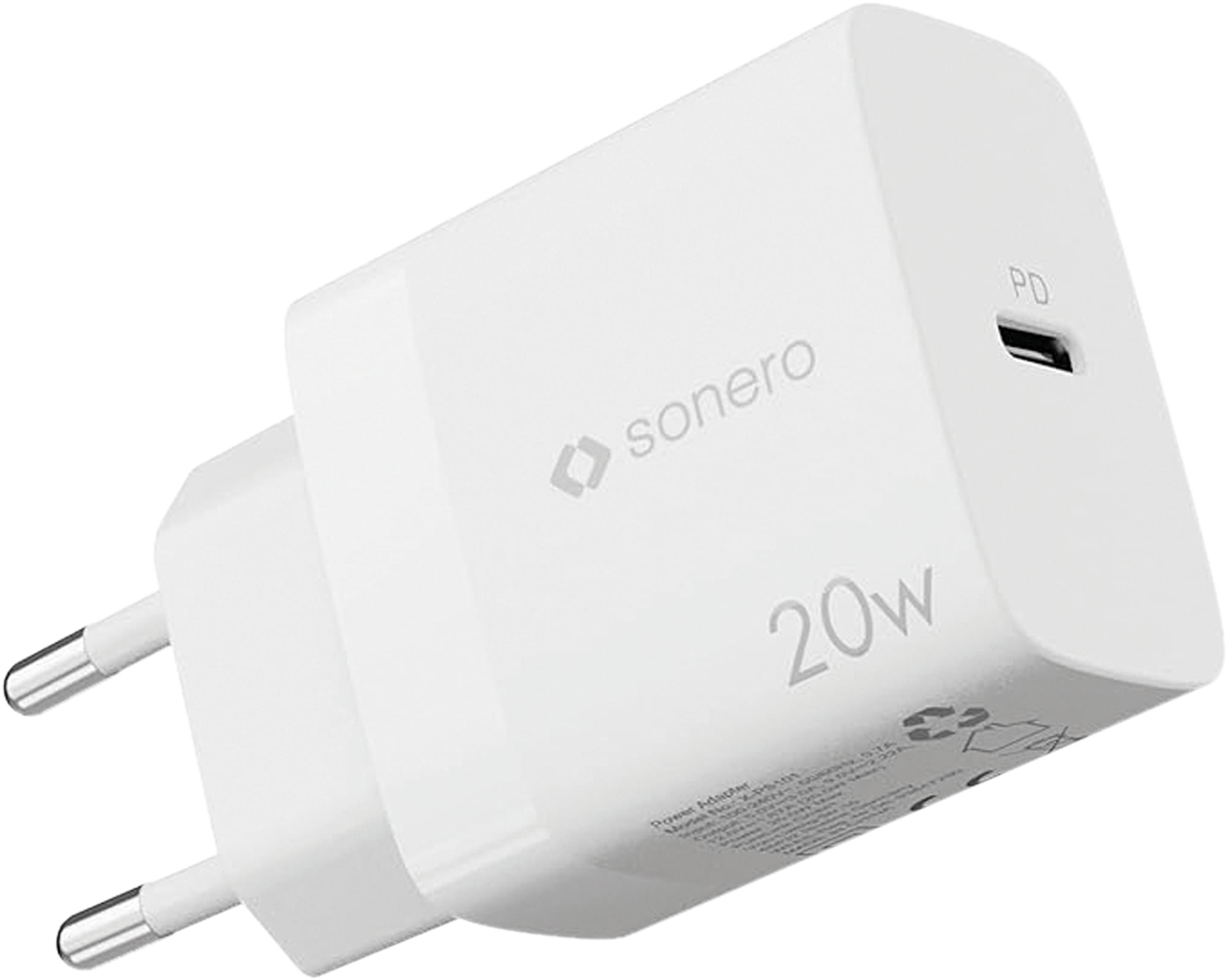 USB-C Ladegerät SONERO X-PS101, 1 Port, 20W, weiß