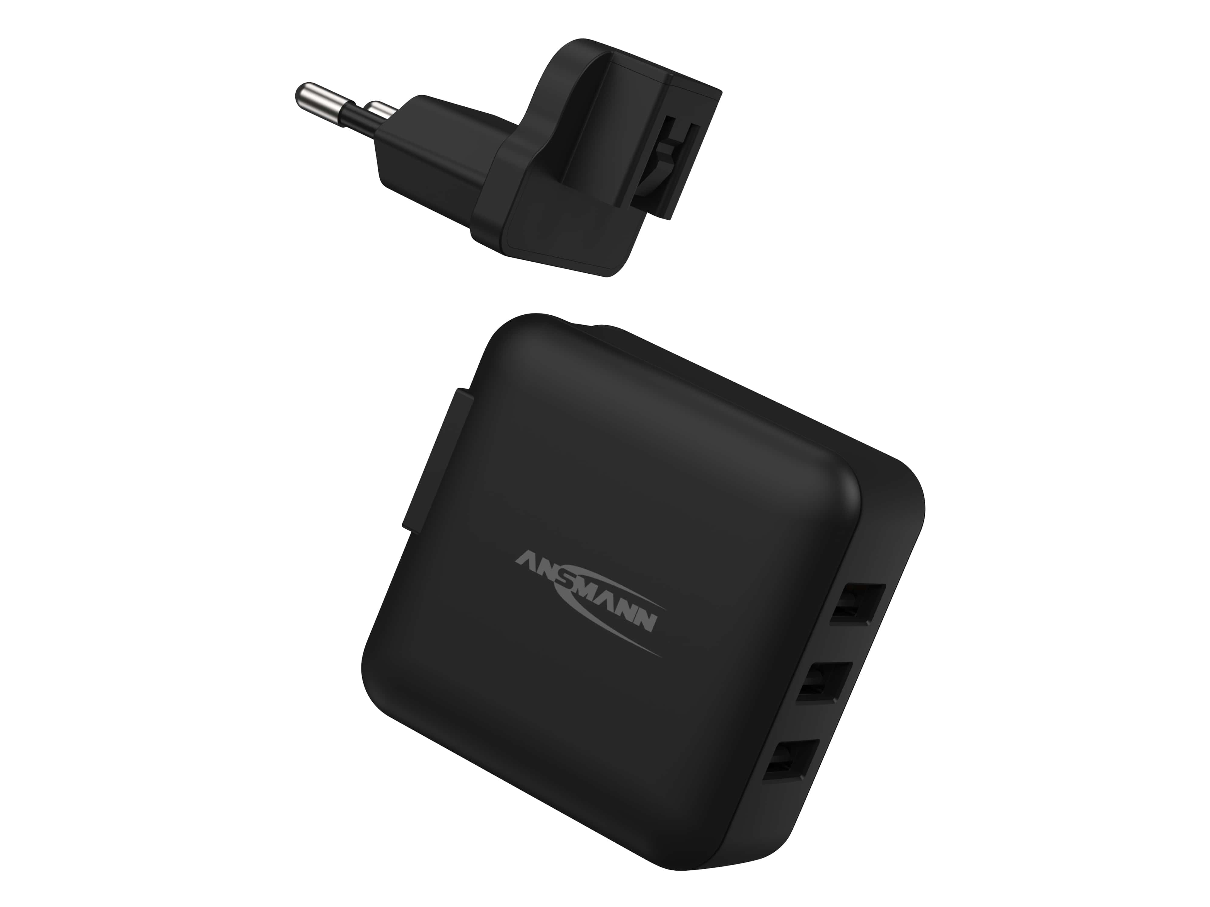 ANSMANN USB-Ladegerät TC315, 3 A, 15 W, 3x USB-A, schwarz