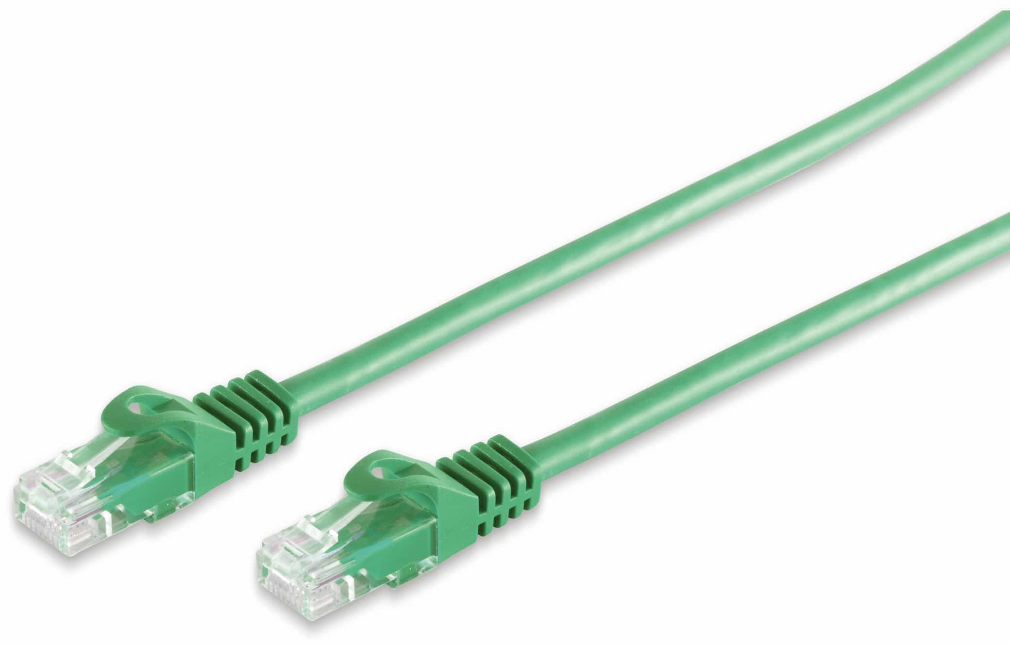 RJ45 Patchkabel CAT 7 Rohkabel U/UTP, grün, 30 m