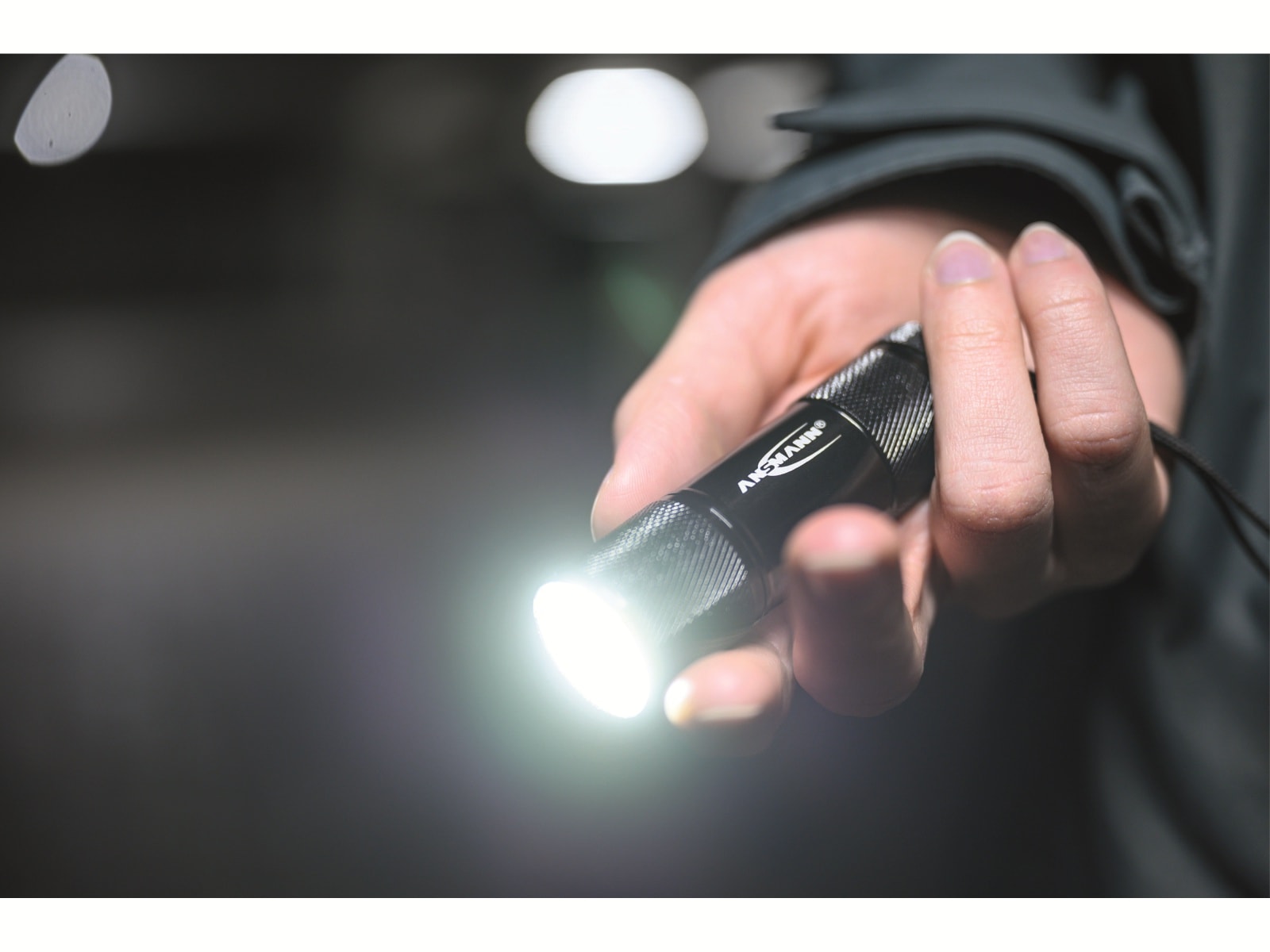 ANSMANN LED-Taschenlampe Action COB, Alu, 175 lm, batteriebetrieben