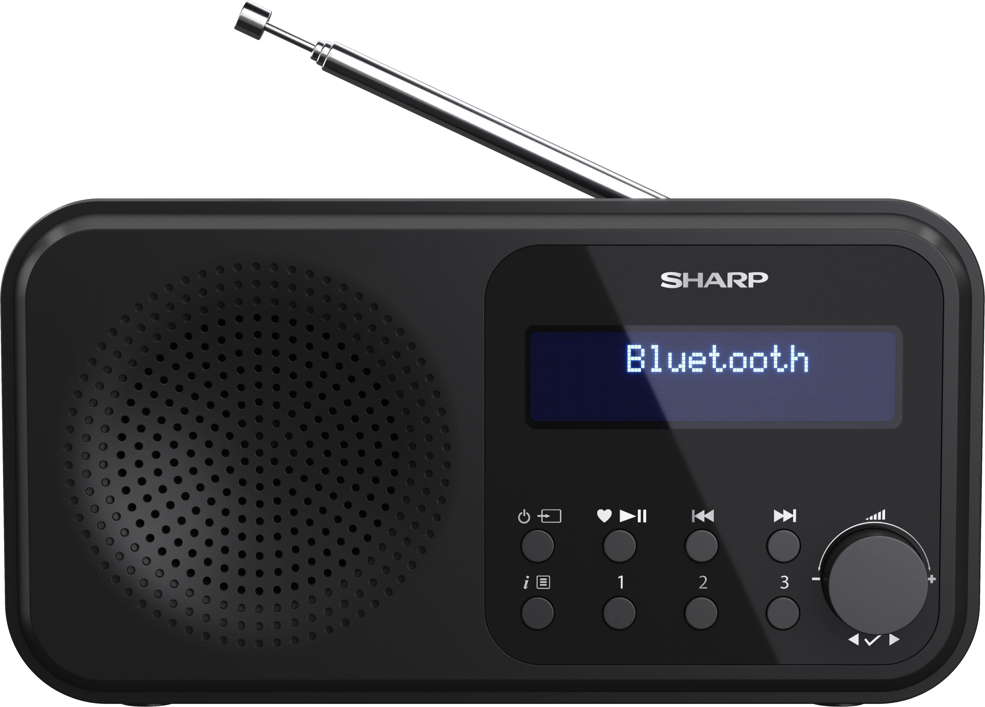 SHARP Digitalradio-tragbar DR-P420, schwarz, DAB+, Bluetooth, USB