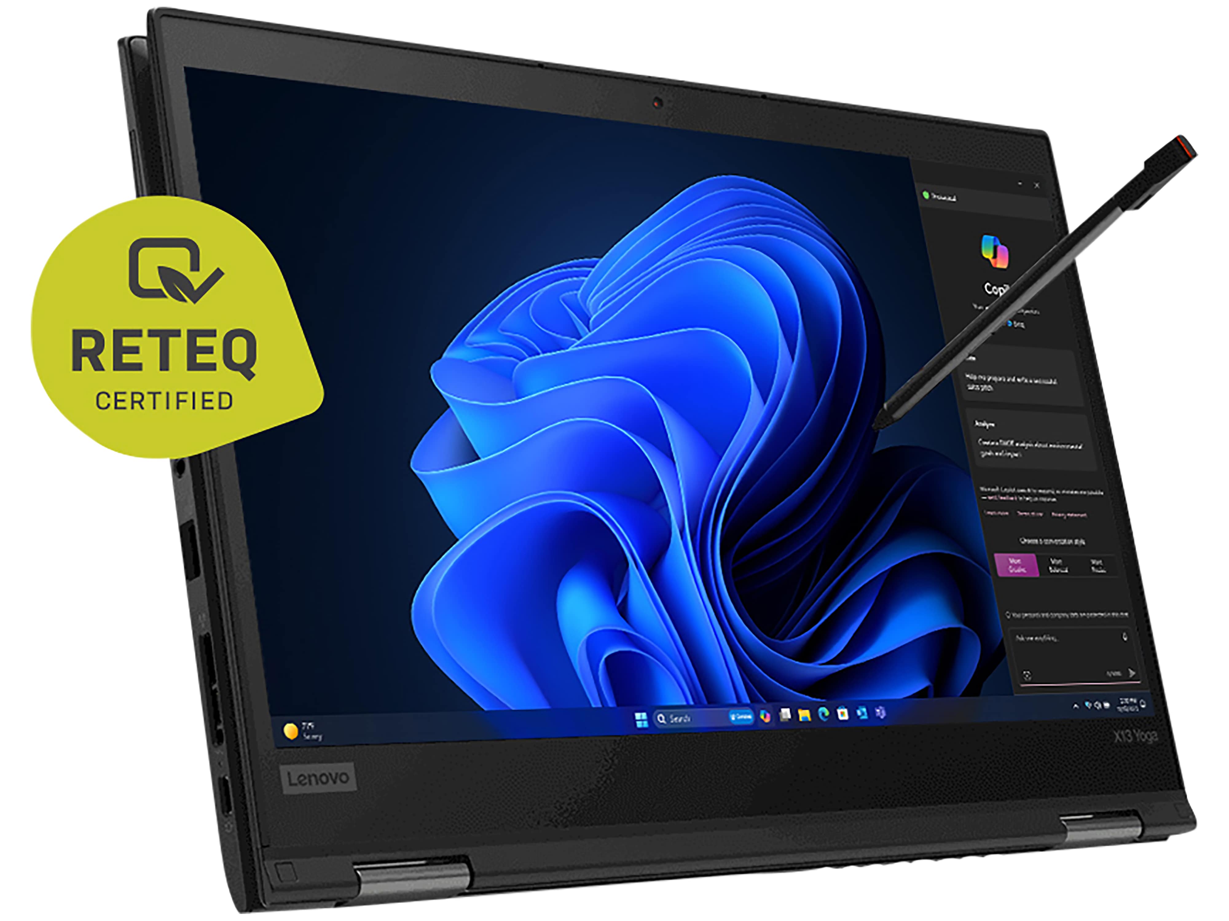 LENOVO Notebook THINKPAD X13 Yoga, 33,8 cm (13,3"), i7, 16GB, 1TB, Win11Pro, refurbished