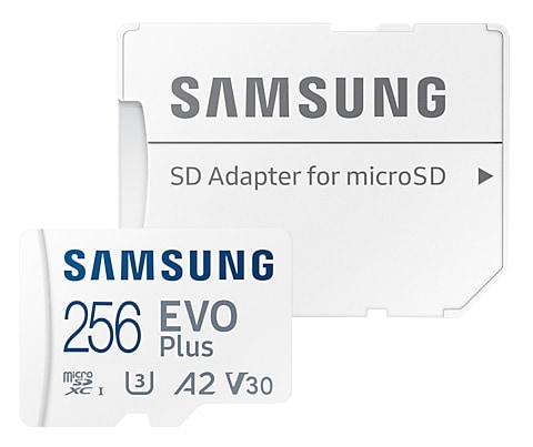 SAMSUNG MicroSDXC-Speicherkarte EVO Plus (2021) 256GB inkl. Adapter