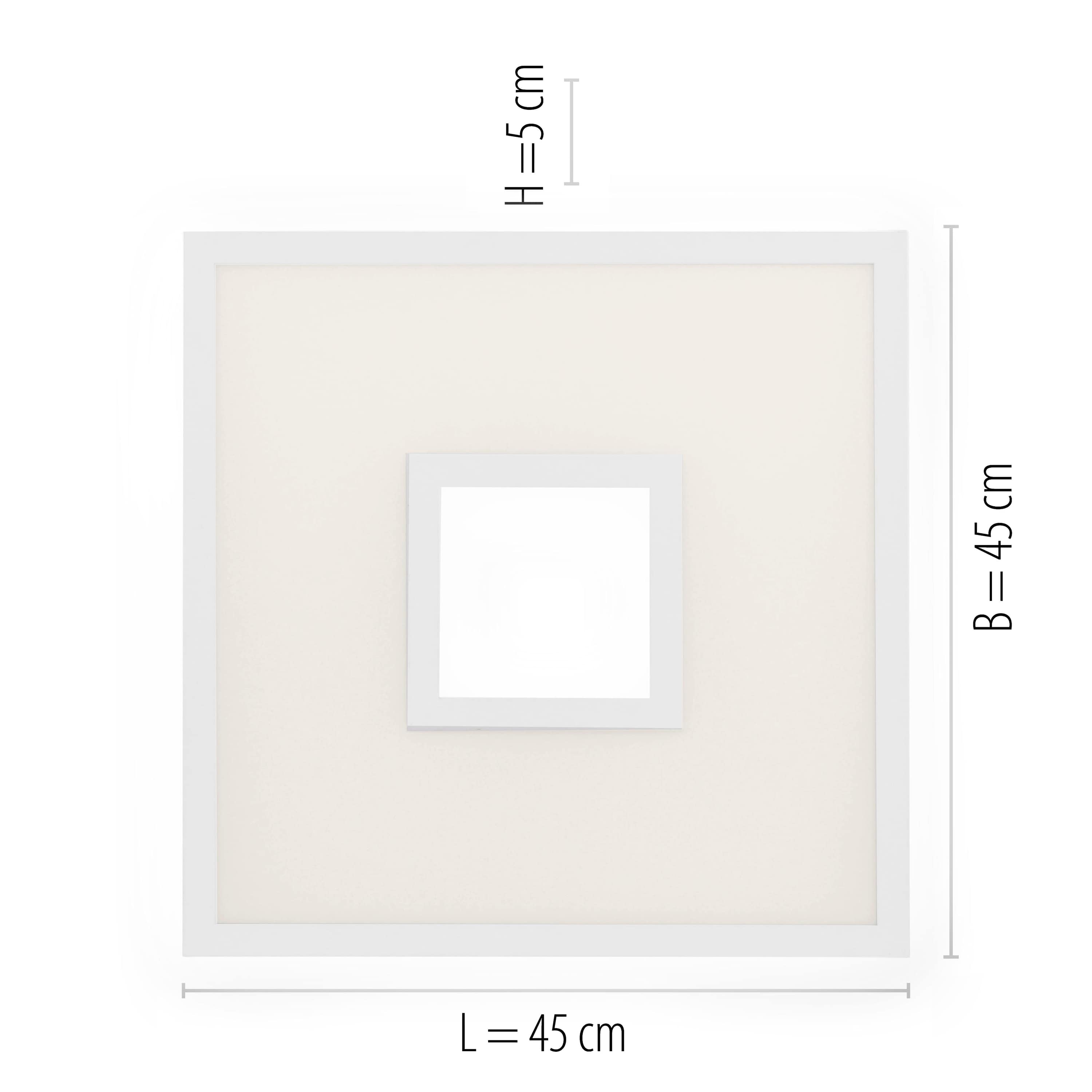 JUST LIGHT LED-Deckenleuchte 11645-16 weiß, 27,5W, 3450lm, CCT, RGB