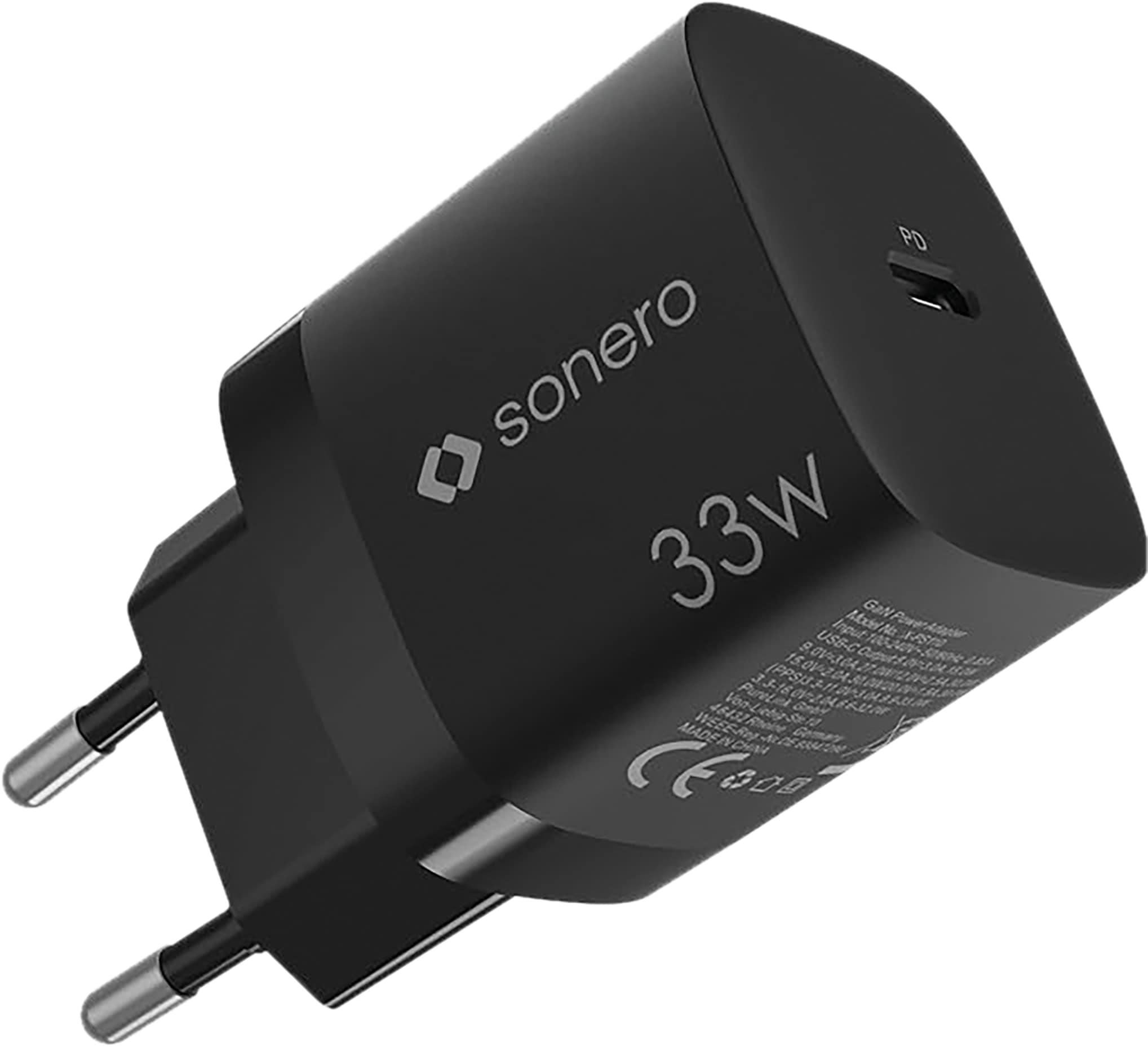 SONERO USB-C GaN Ladegerät X-PS110, 1 Port, 33W, schwarz