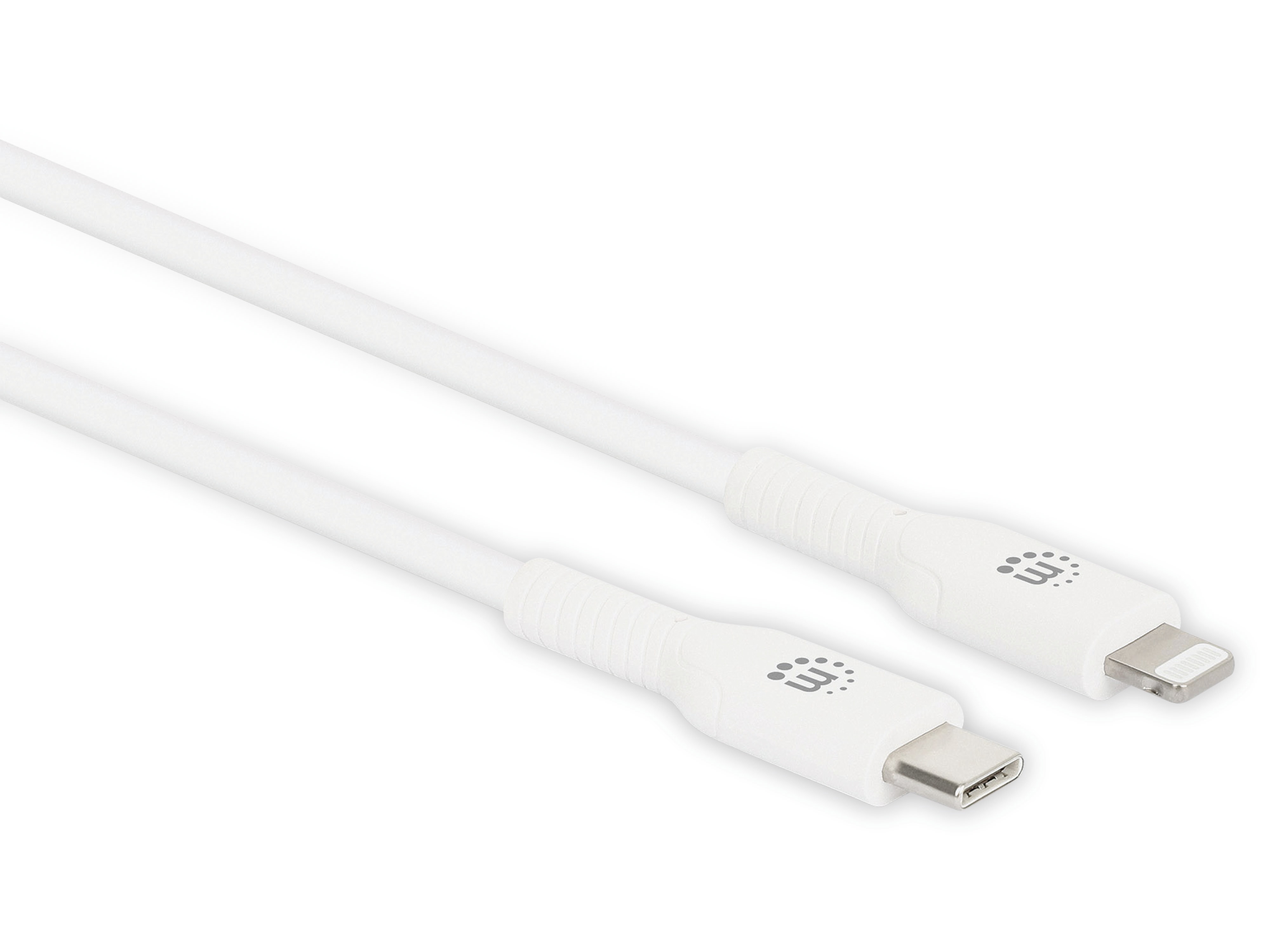 MANHATTAN USB-Daten/Ladekabel, 0,5 m, weiß