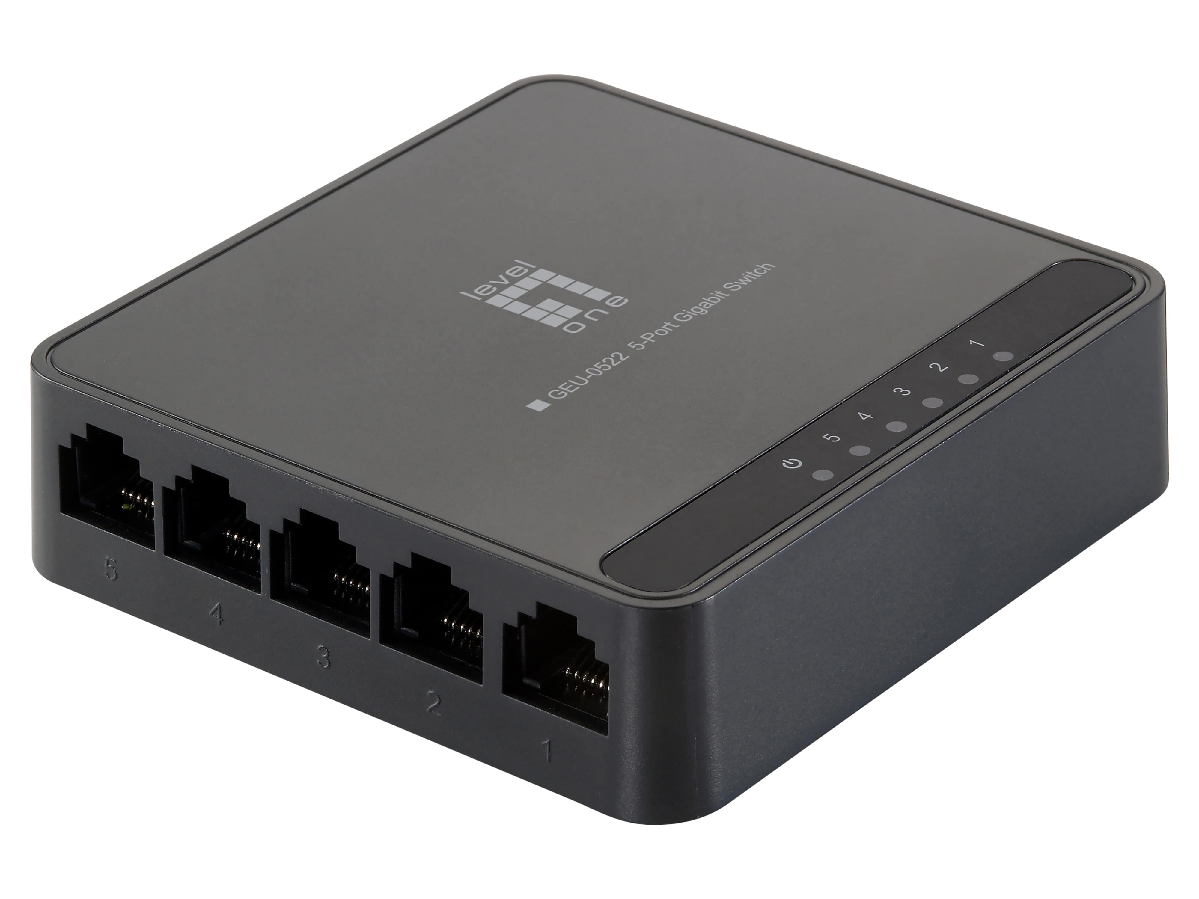 LEVELONE Gigabit-Switch GEU-0522 5-Port