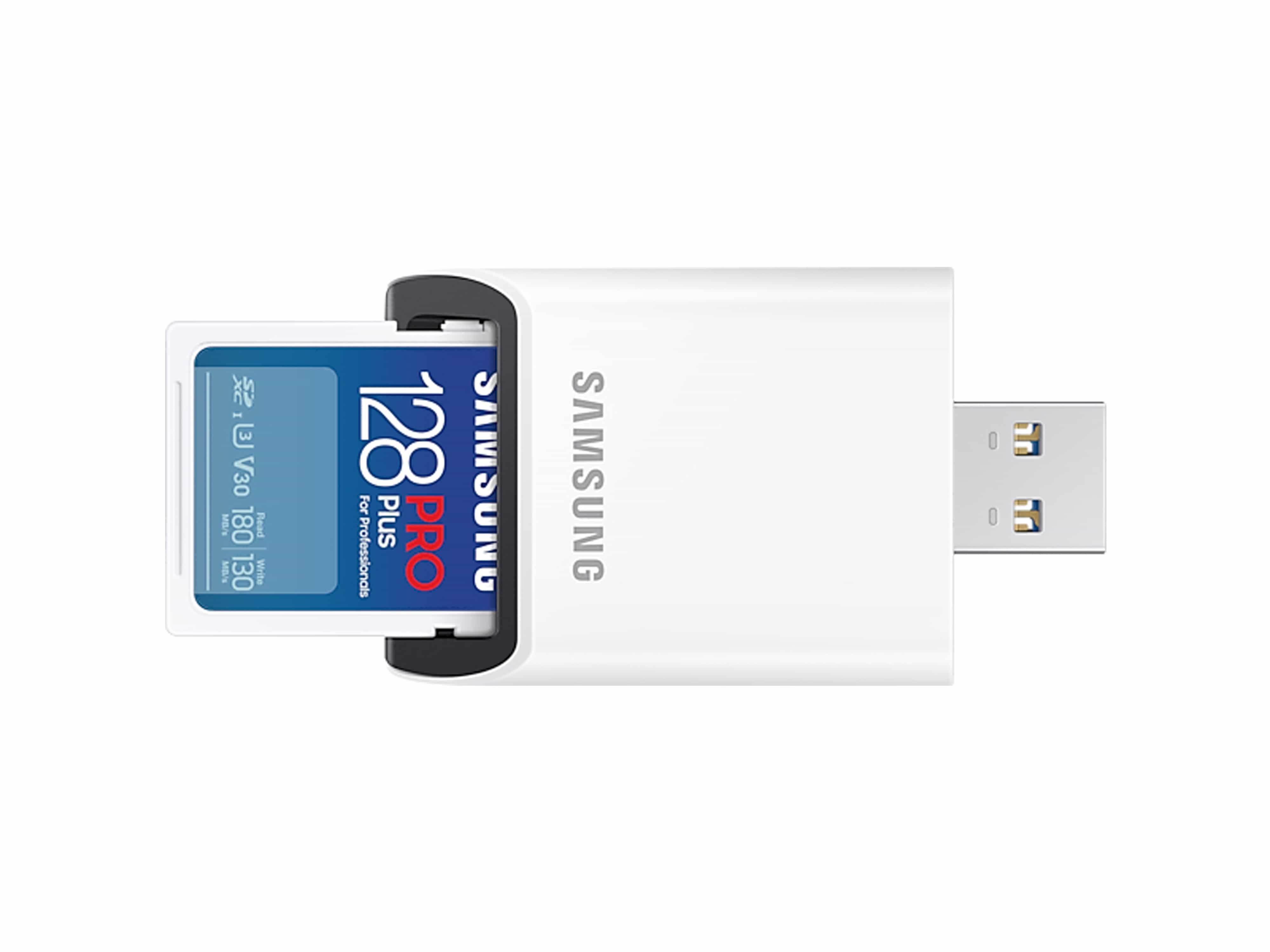 SAMSUNG SDXC-Speicherkarte PRO Plus (2023) 128GB inkl. USB-Kartenleser