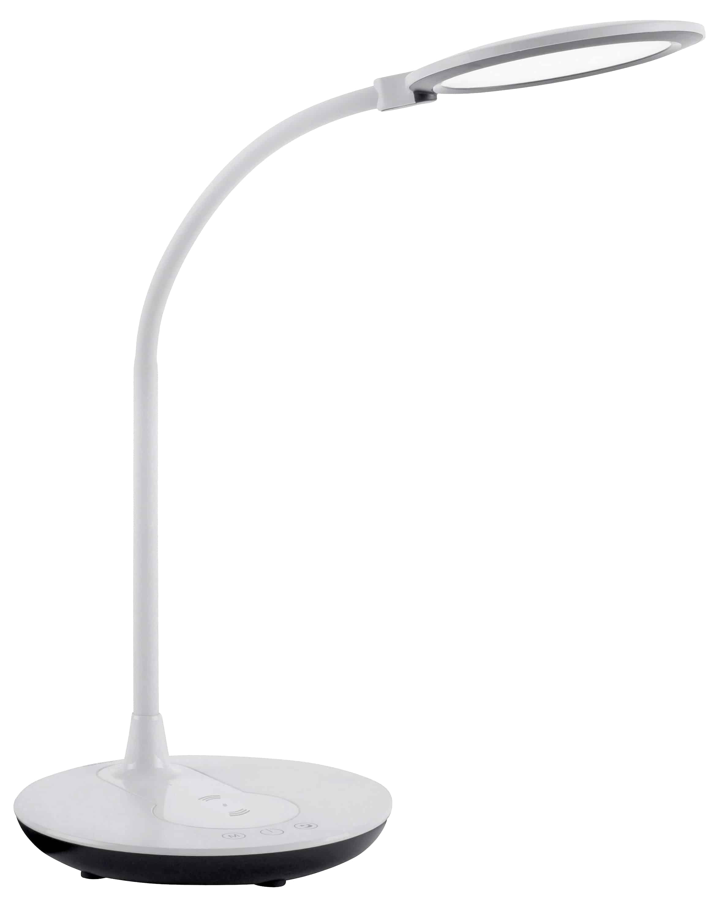 JUST LIGHT LED-Tischleuchte 14416-16 weiß, 5 W, 600 lm, CCT, Handy-Ladefunktion