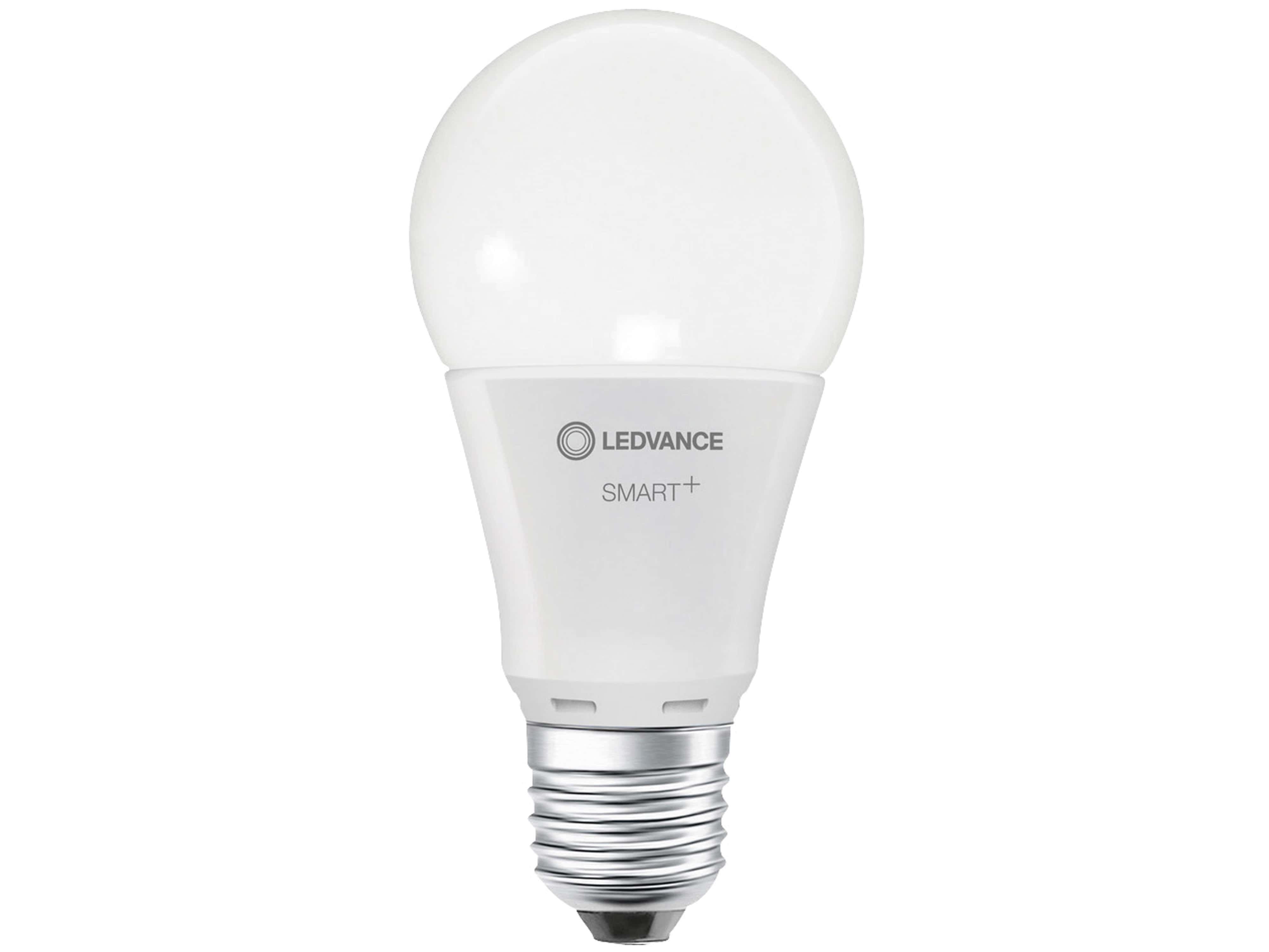 LEDVANCE LED-Lampe SMART+ WiFi Classic, A60, E27, EEK: F, 9,5 W, 1055 lm, 2700 K, Smart