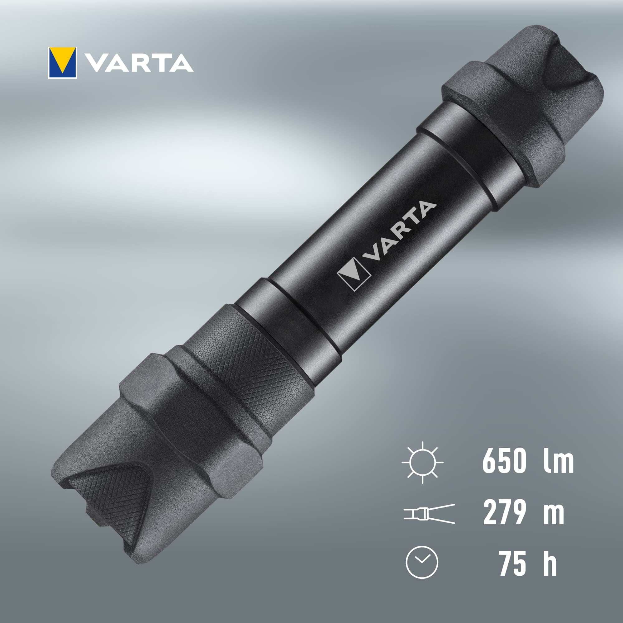 VARTA LED-Taschenlampe Indestructible F30 Pro, 650 lm, Batteriebetrieb