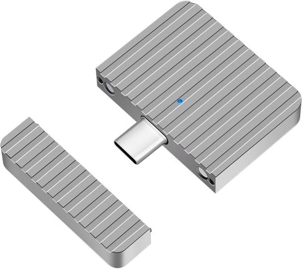 LOGILINK Festplattengehäuse UA0423 Small USB-C zu PCIe NVMe silber