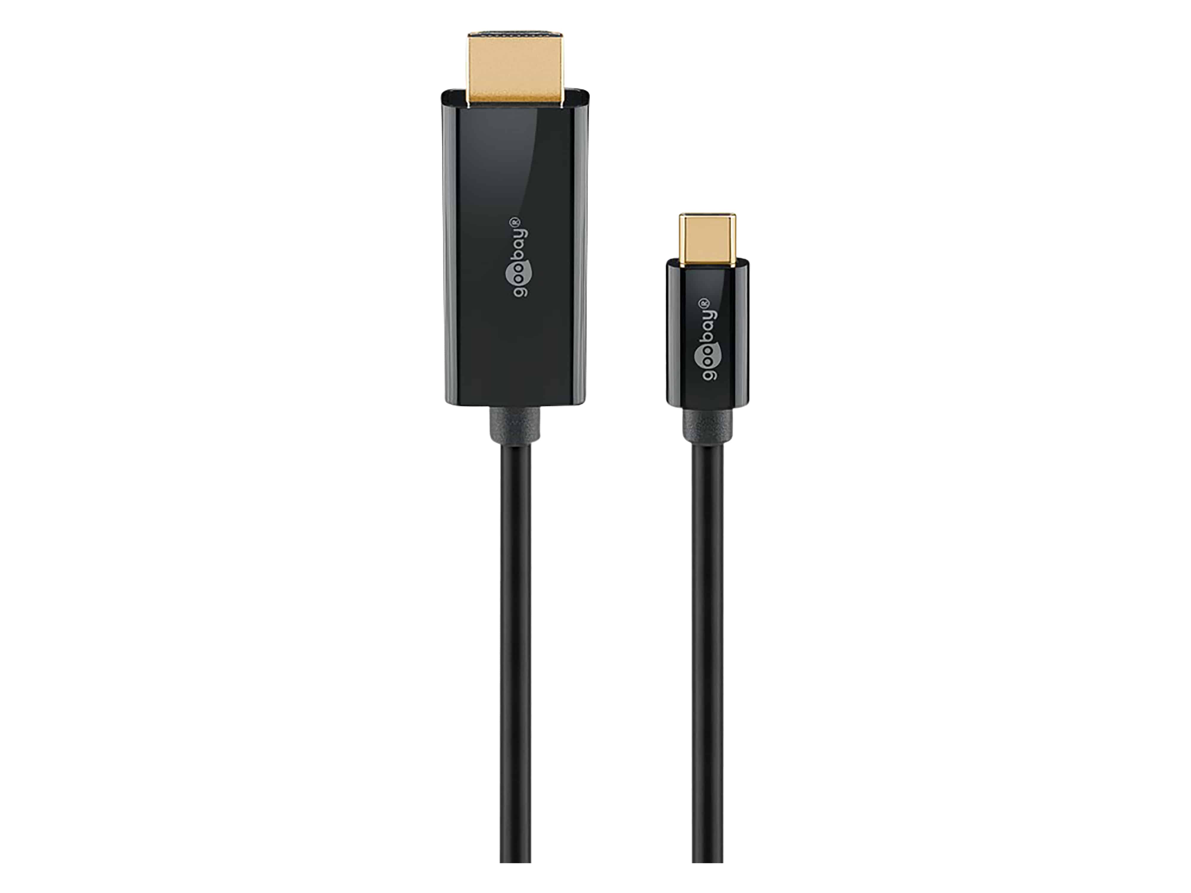 GOOBAY USB3.1 Adapterkabel 75698 USB-C/HDMI 3,0m schwarz