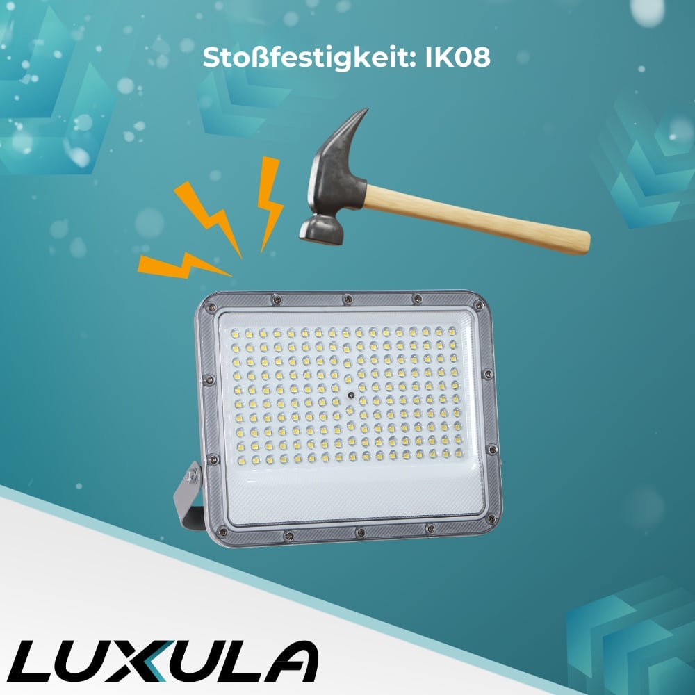 LUXULA LED-Fluter, EEK: E, 100W, 12000lm, 4000K, IP65, grau