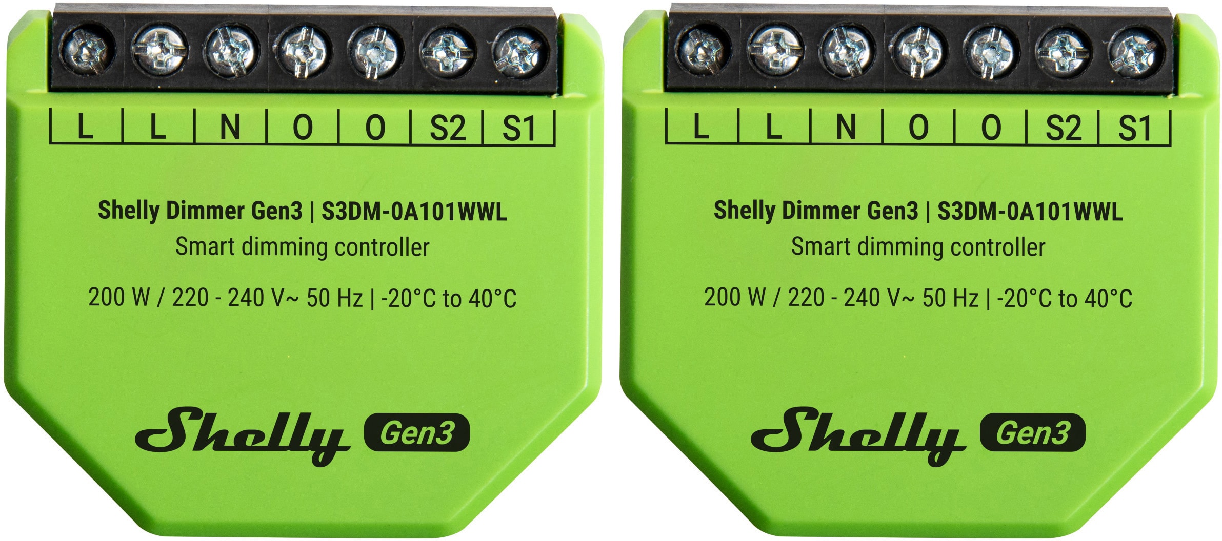 SHELLY Unterputz-Dimmer Gen3, 2 Stück