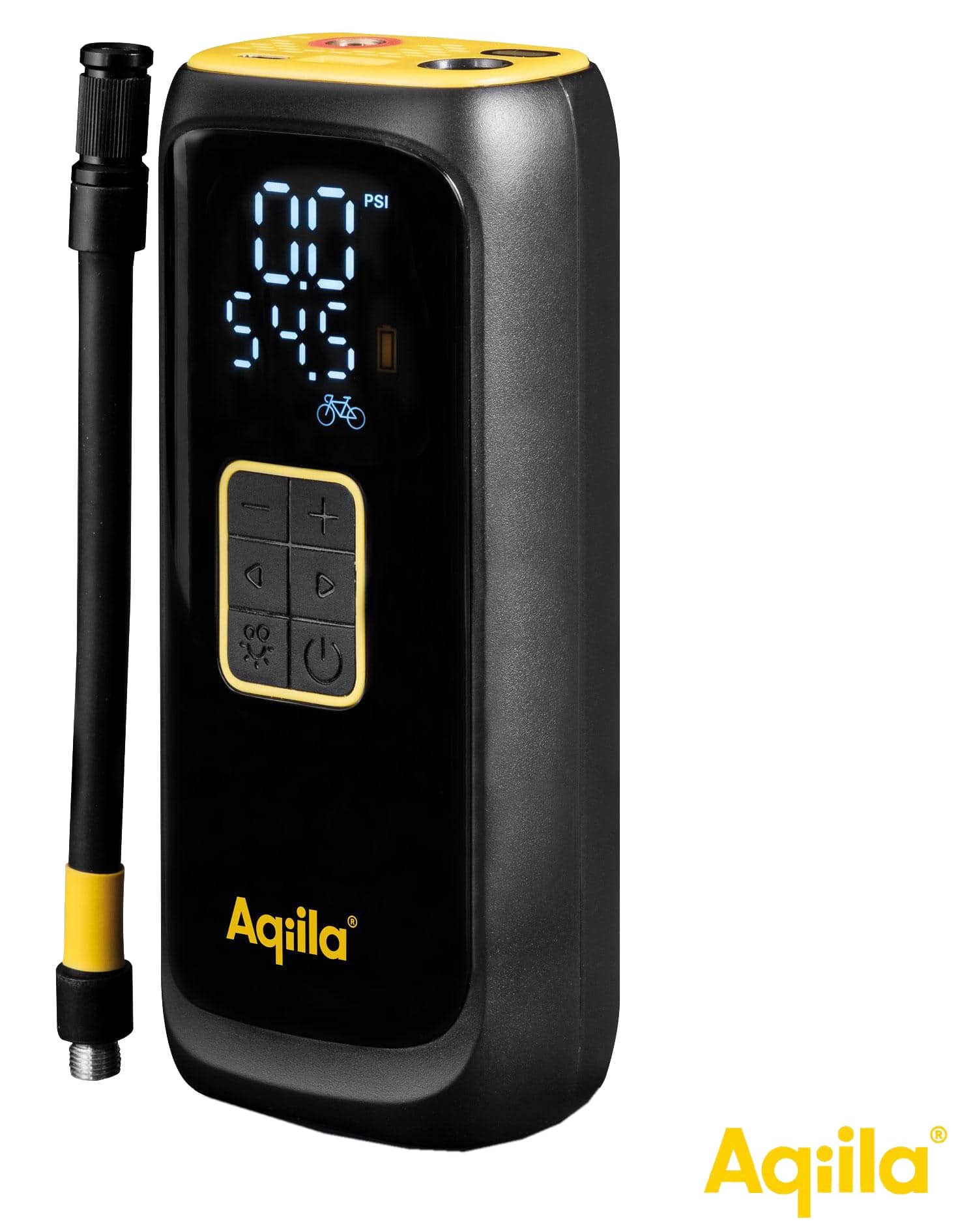 AQIILA Powerbank C4, 4000mAh, mit Kompressor 10 bar u. Lampe