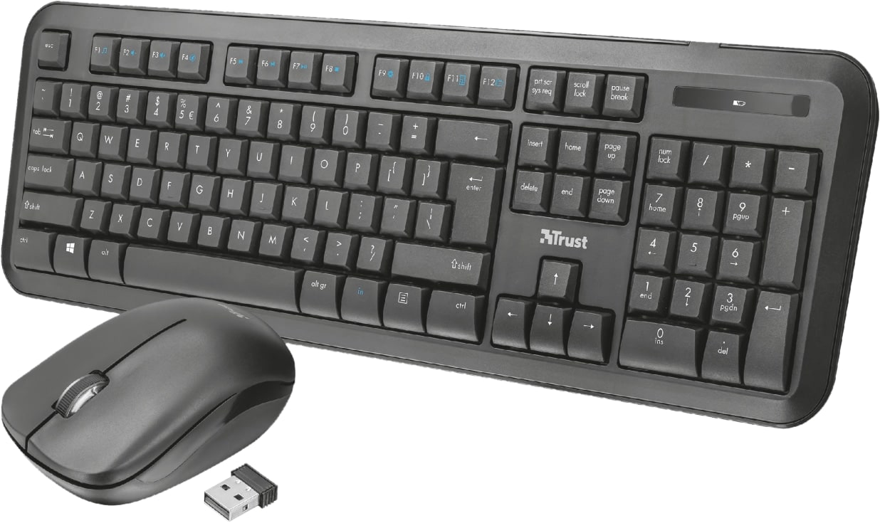 TRUST Tastatur- und Mausset Nova Wireless