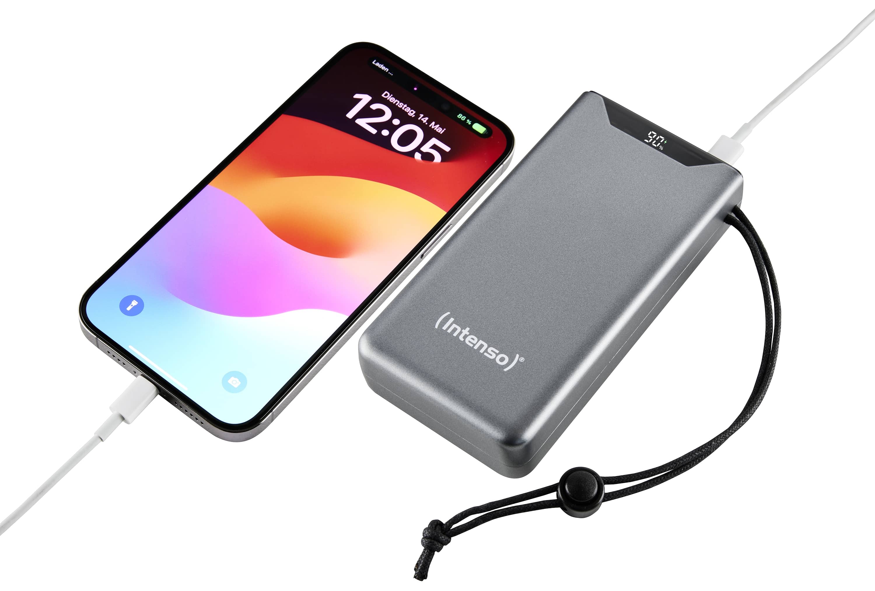 INTENSO USB Powerbank 7332054, F20000, 20.000mAh, 20 W, grau