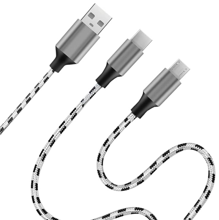 LOGILINK USB 2.0 Kabel CU0202 2-in1 USB-C Micro-USB, 1,2m